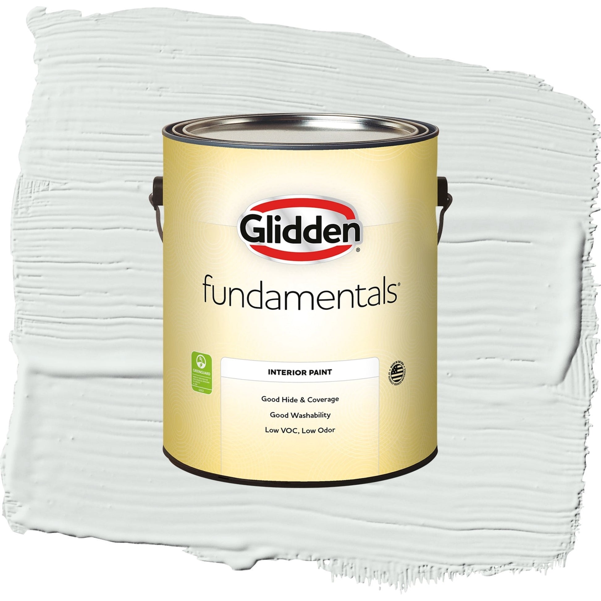 Glidden Fundamentals Icy Bay / Off-White Eggshell Interior Paint, 1 Gallon