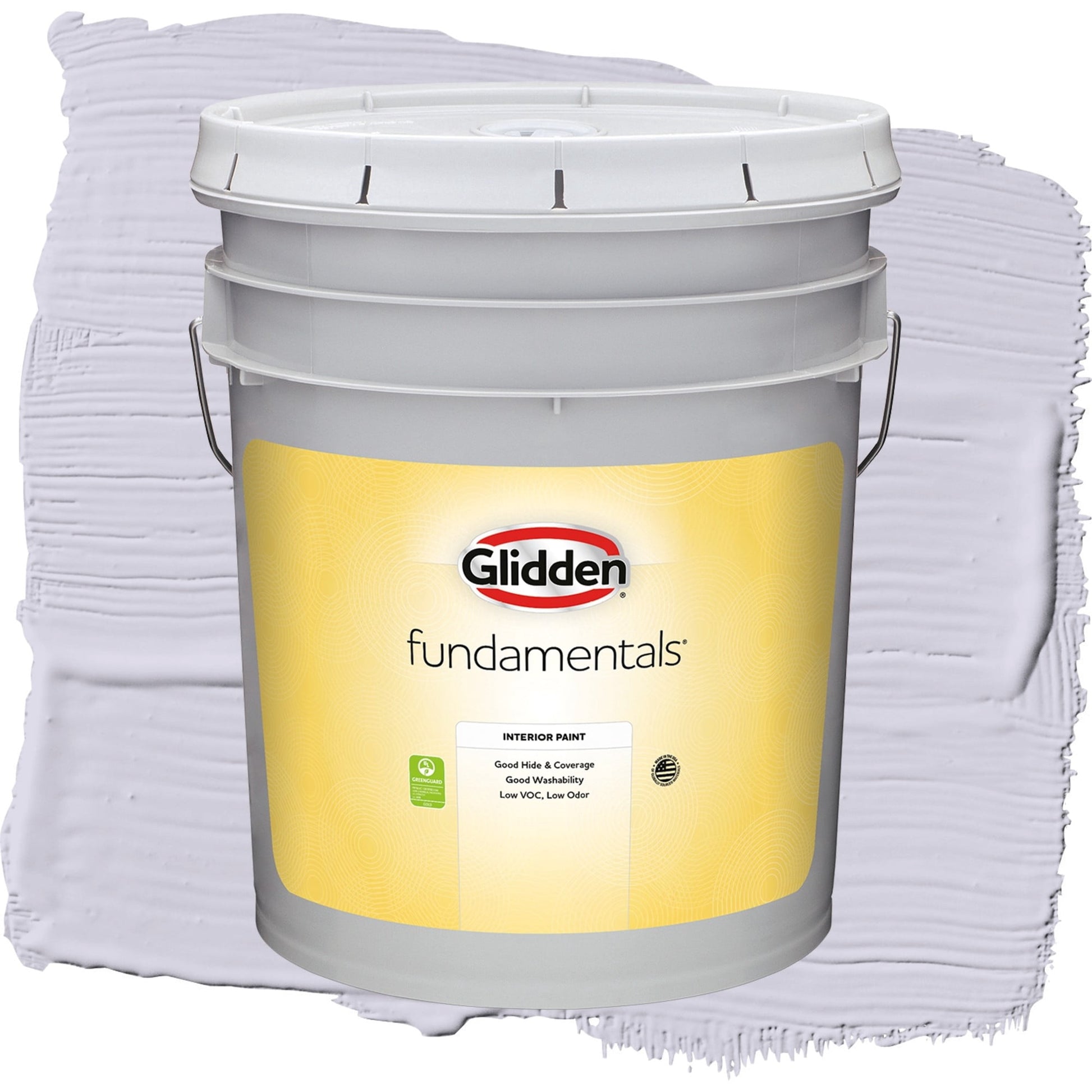 Glidden Fundamentals Lavender Haze / Purple, Flat Interior Paint, 5 Gallon