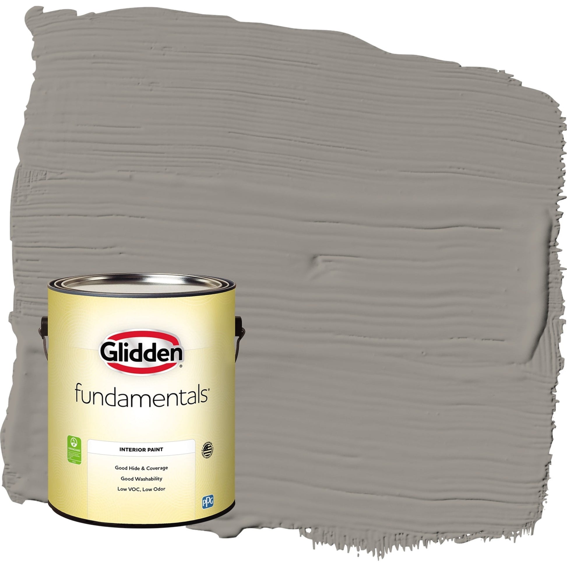 Glidden Fundamentals Lazy Afternoon / Gray, Eggshell Interior Paint, 1 Gallon