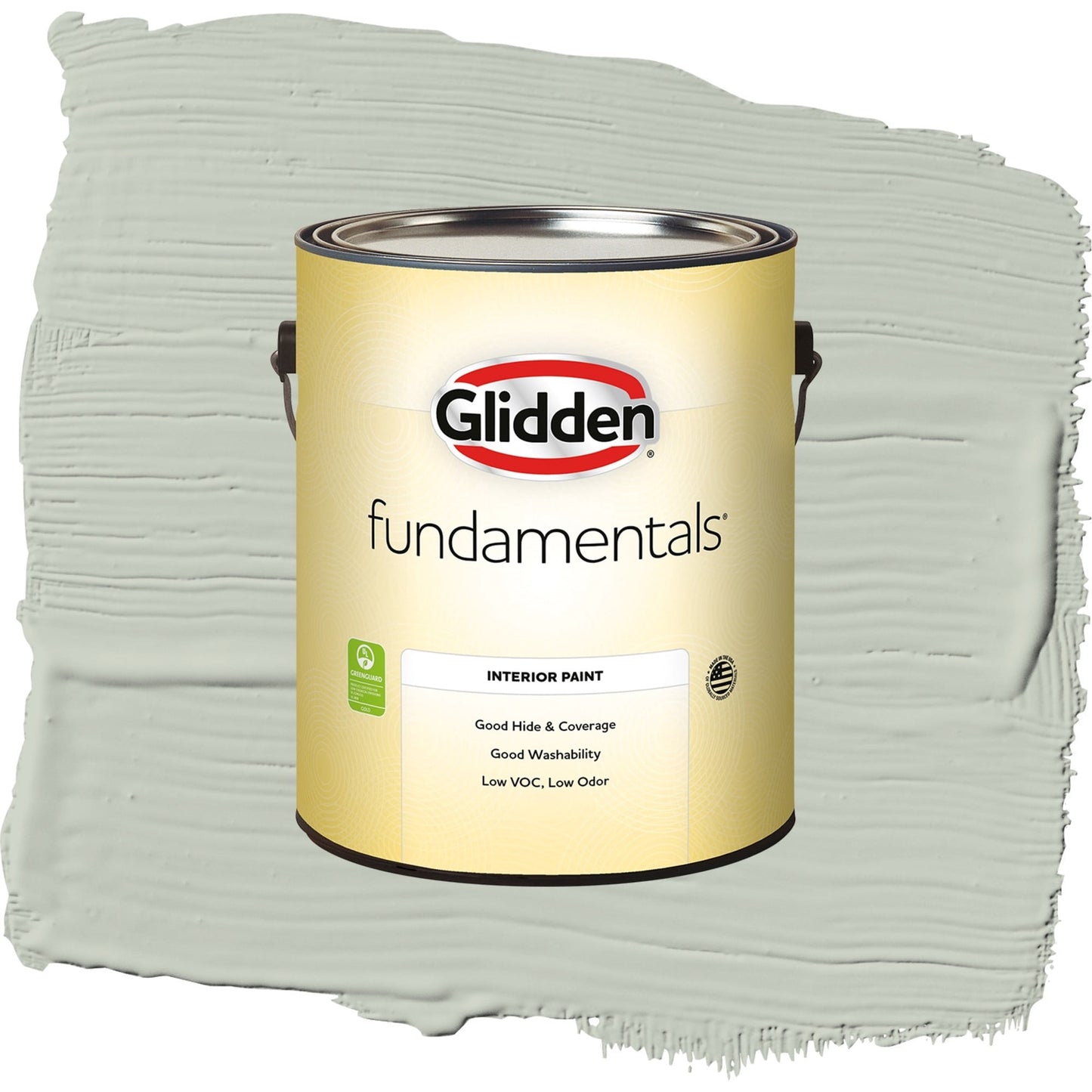 Glidden Fundamentals Life Lesson / Green, Semi-Gloss Interior Paint, 1 Gallon