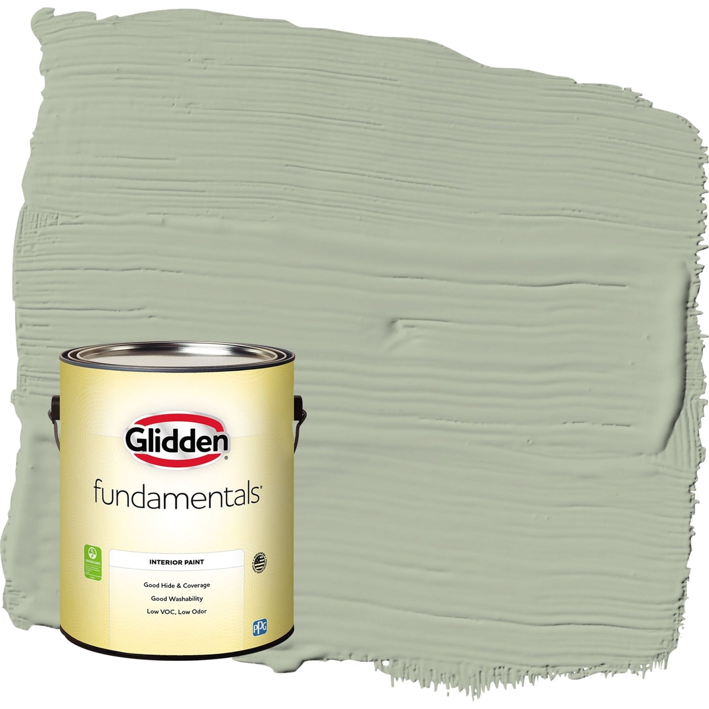 Glidden Fundamentals Light Sage / Green, Eggshell Interior Paint, 1 Gallon