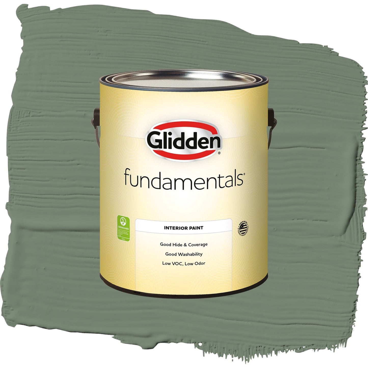 Glidden Fundamentals Lottery Winnings / Green, Eggshell Interior Paint, 1 Gallon