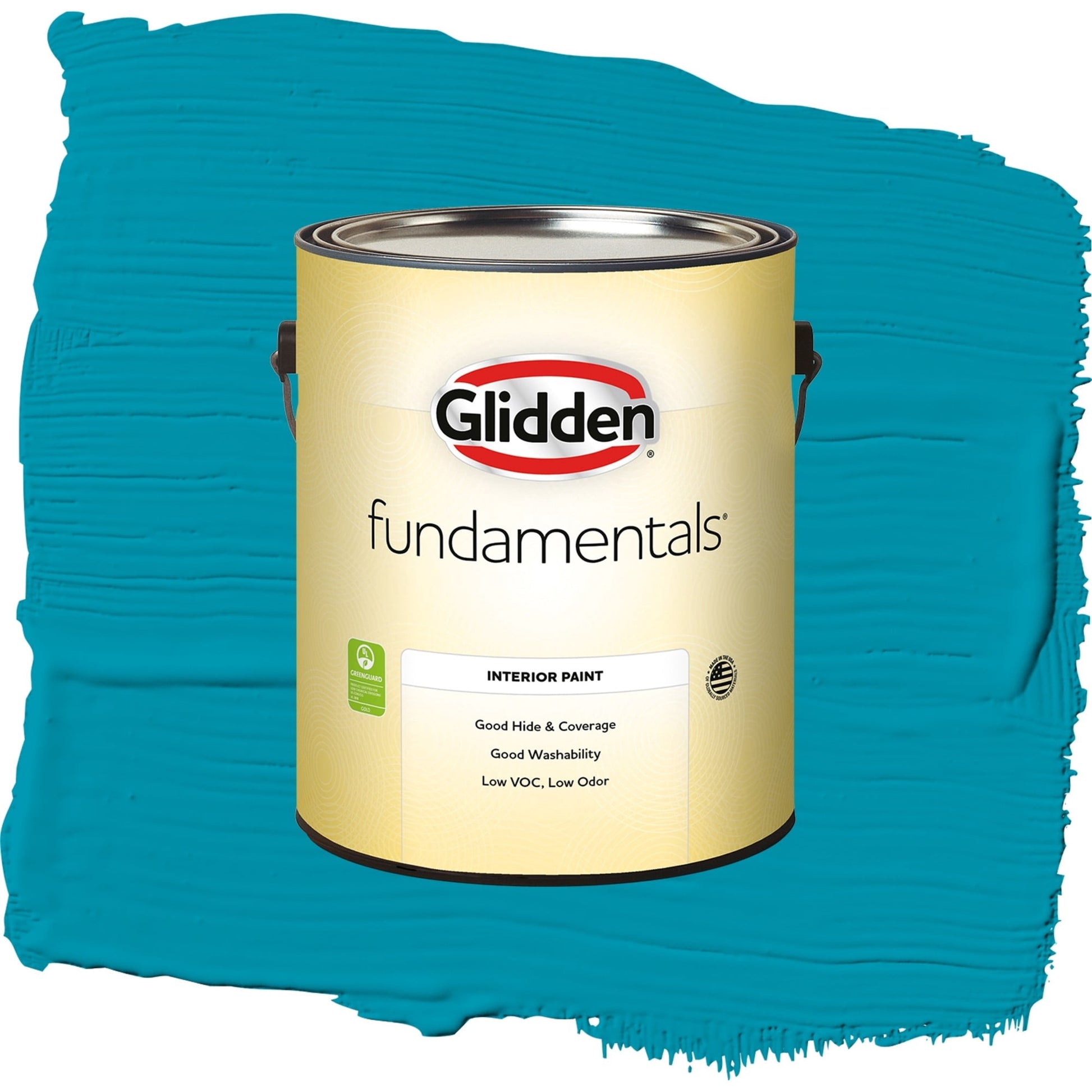 Glidden Fundamentals Mediterranean Blue / Blue, Eggshell Interior Paint, 1 Gallon