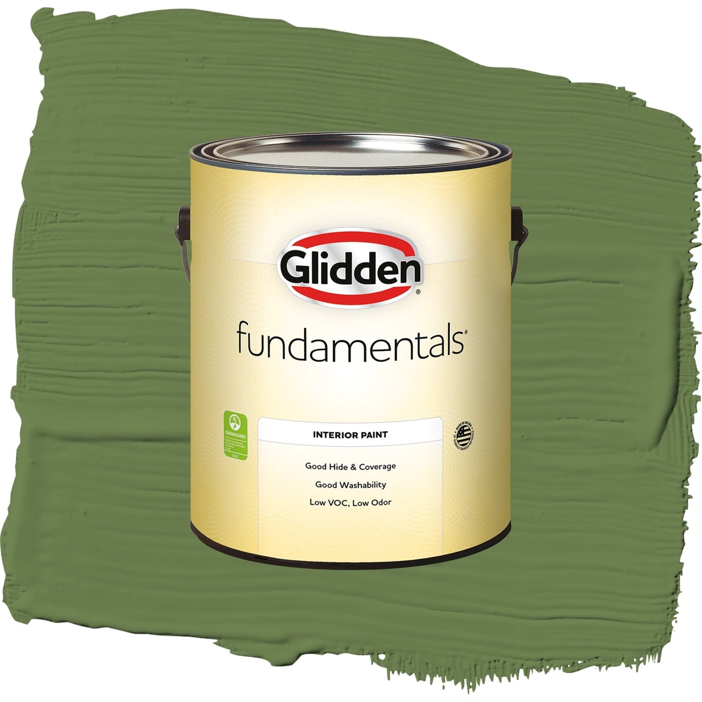 Glidden Fundamentals Mint Leaves / Green, Semi-Gloss Interior Paint, 1 Gallon