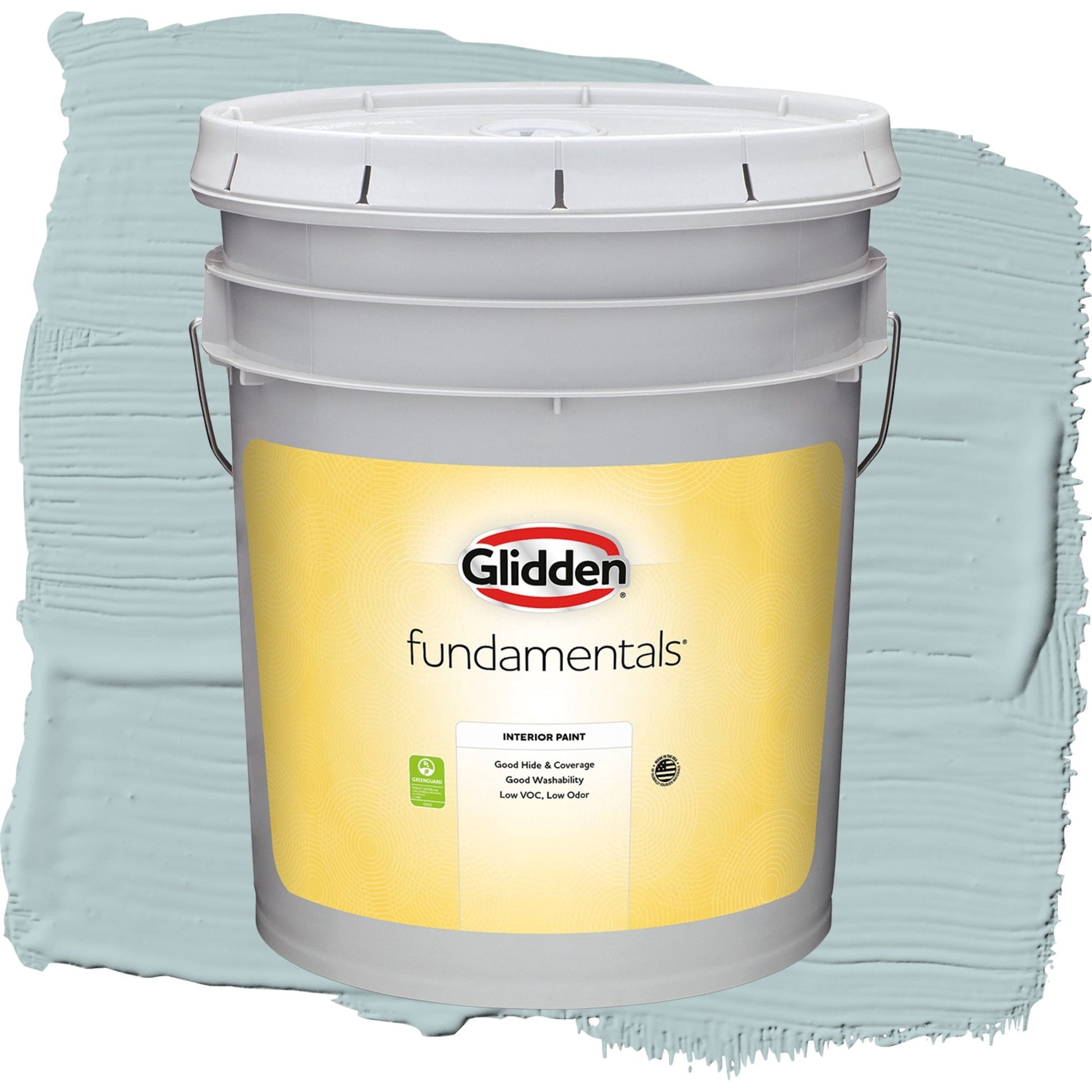 Glidden Fundamentals Misty Surf / Blue, Eggshell Interior Paint, 5 Gallon
