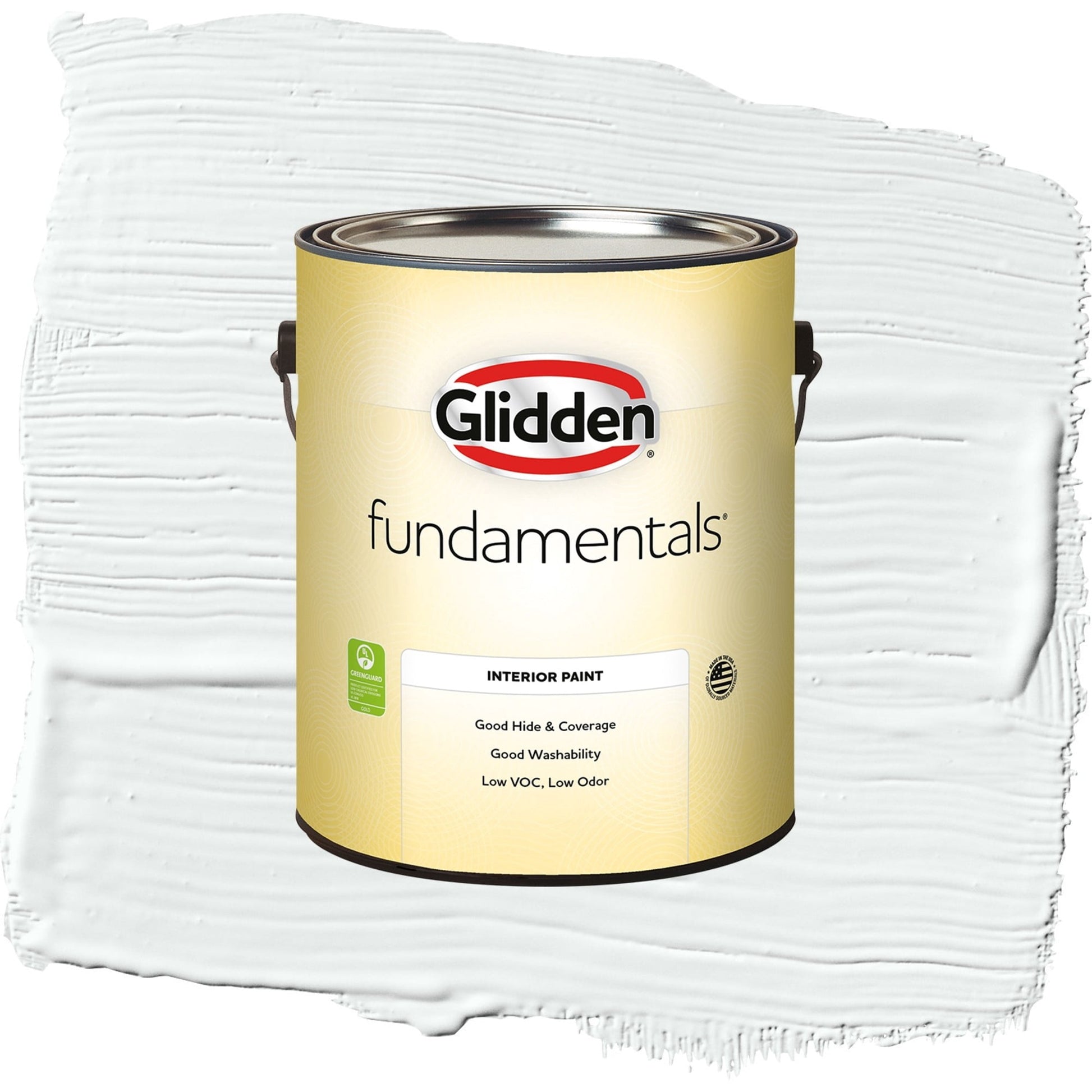 Glidden Fundamentals Moonlit Snow / Gray, Eggshell Interior Paint, 1 Gallon