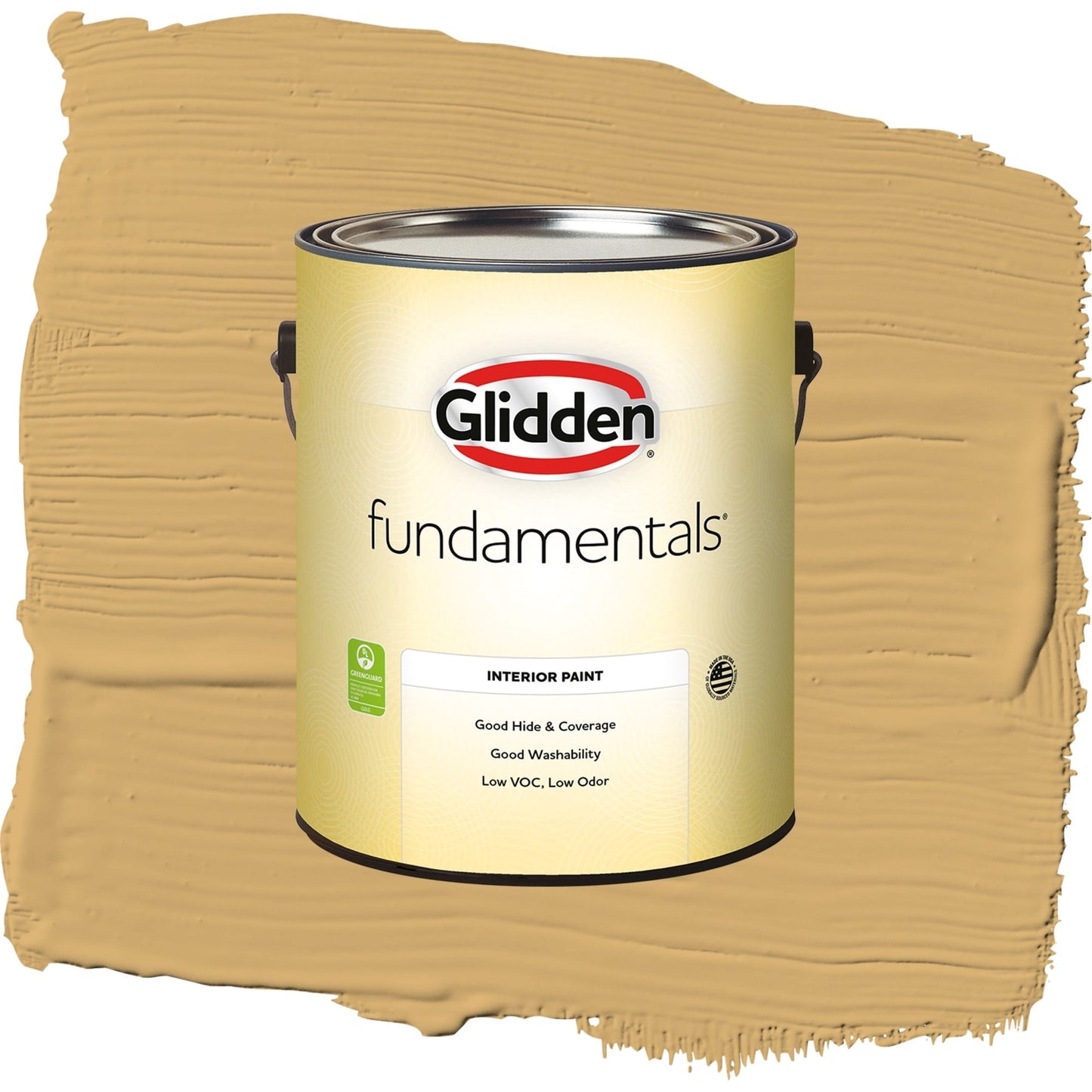 Glidden Fundamentals More Maple / Yellow, Eggshell Interior Paint, 1 Gallon