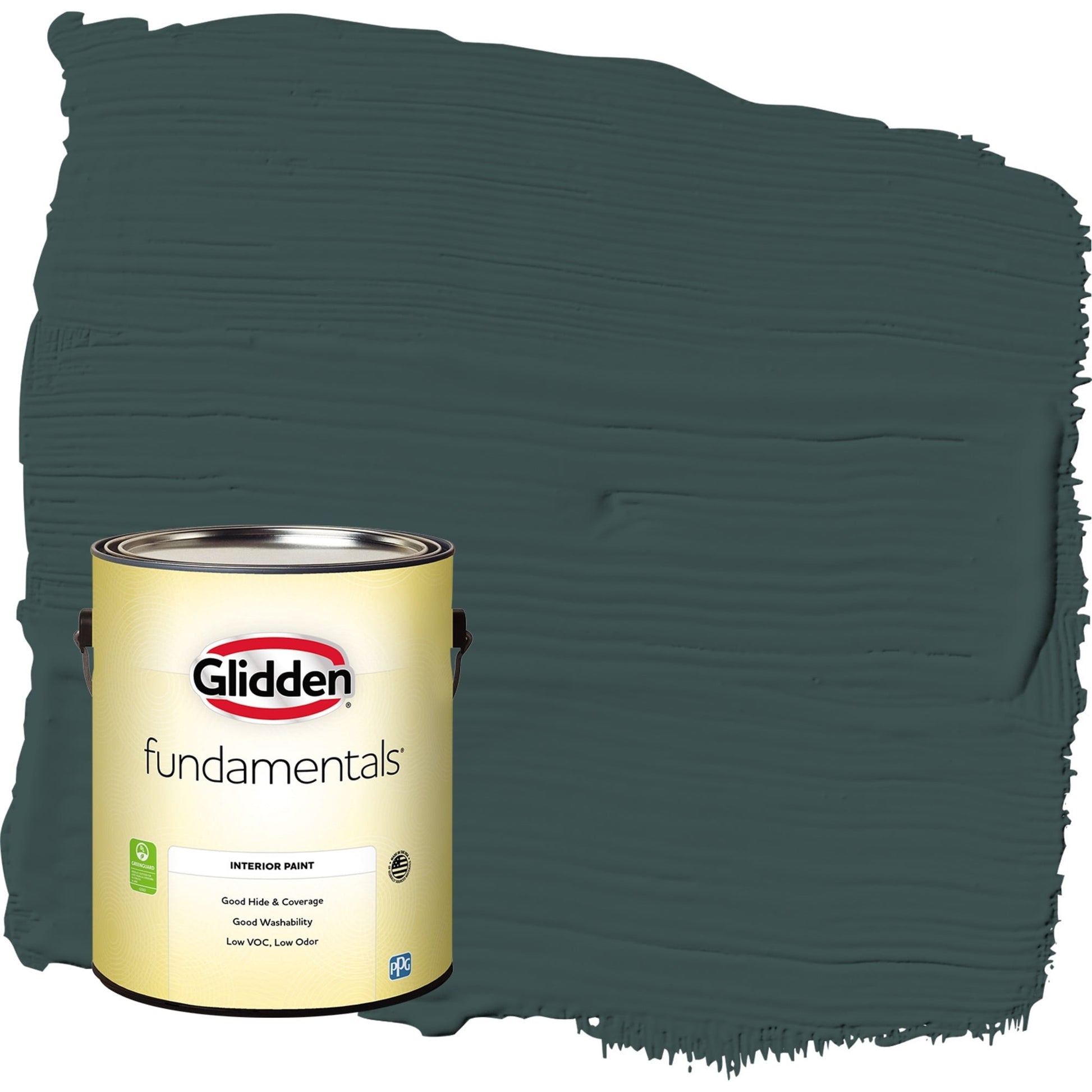 Glidden Fundamentals Night Watch / Green, Eggshell Interior Paint, 1 Gallon