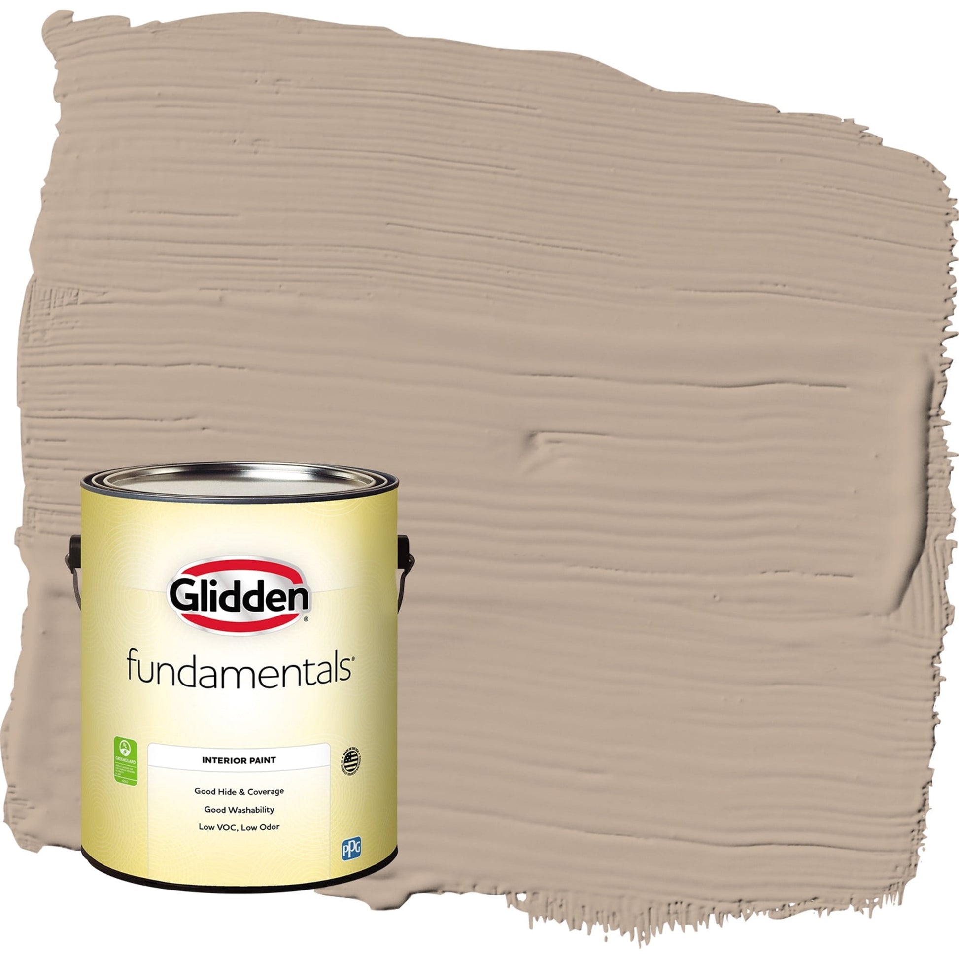 Glidden Fundamentals Notorious / Brown, Eggshell Interior Paint, 1 Gallon