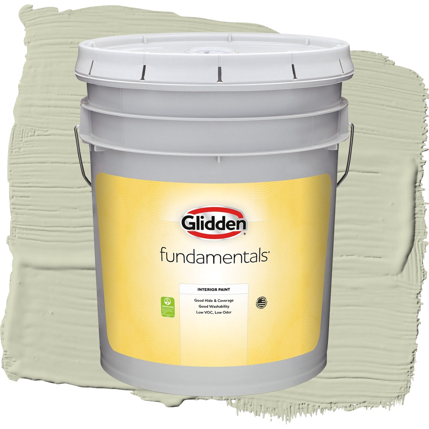 Glidden Fundamentals Only Olive / Green, Eggshell Interior Paint, 5 Gallon