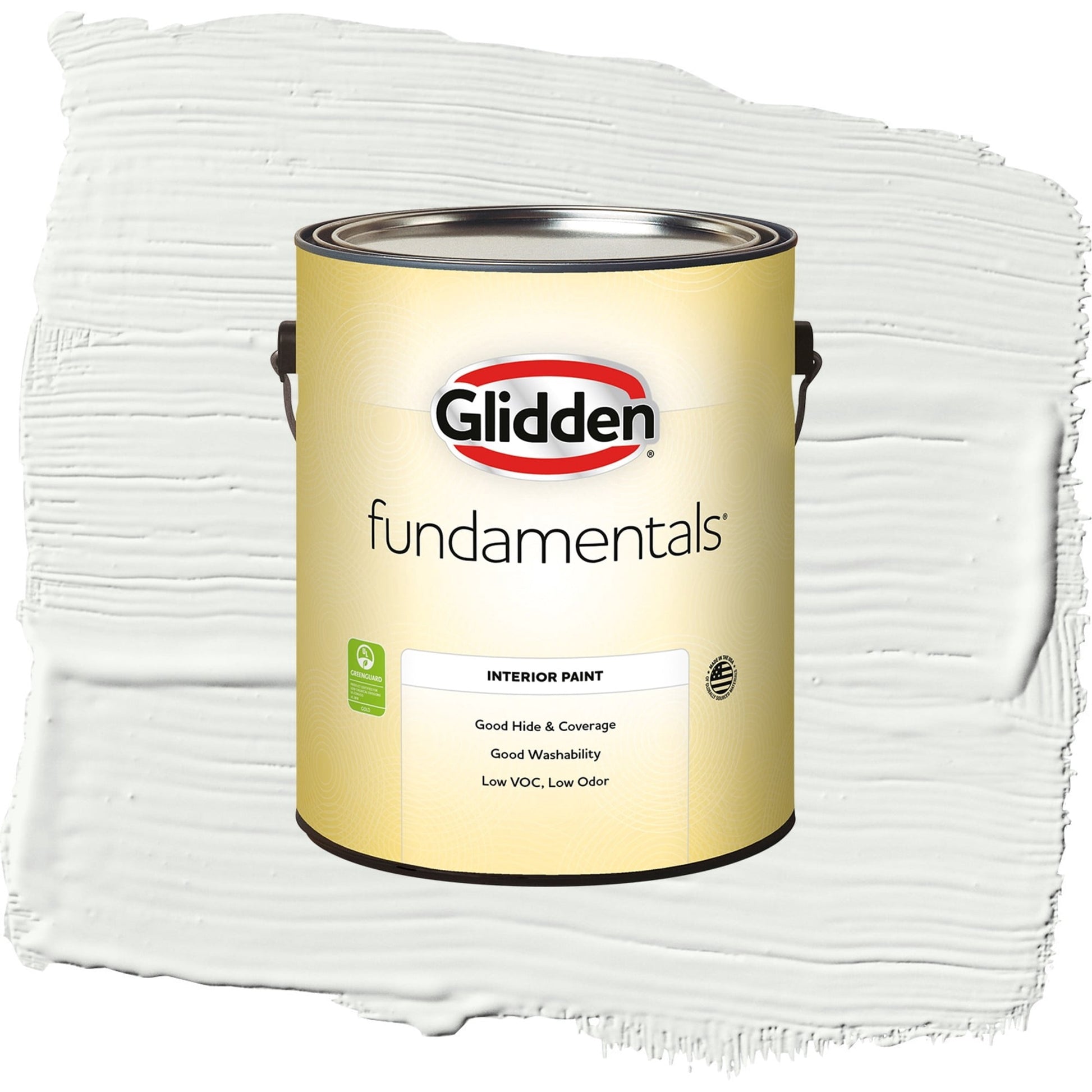 Glidden Fundamentals Pacific Pearl / Off-White Semi-Gloss Interior Paint, 1 Gallon