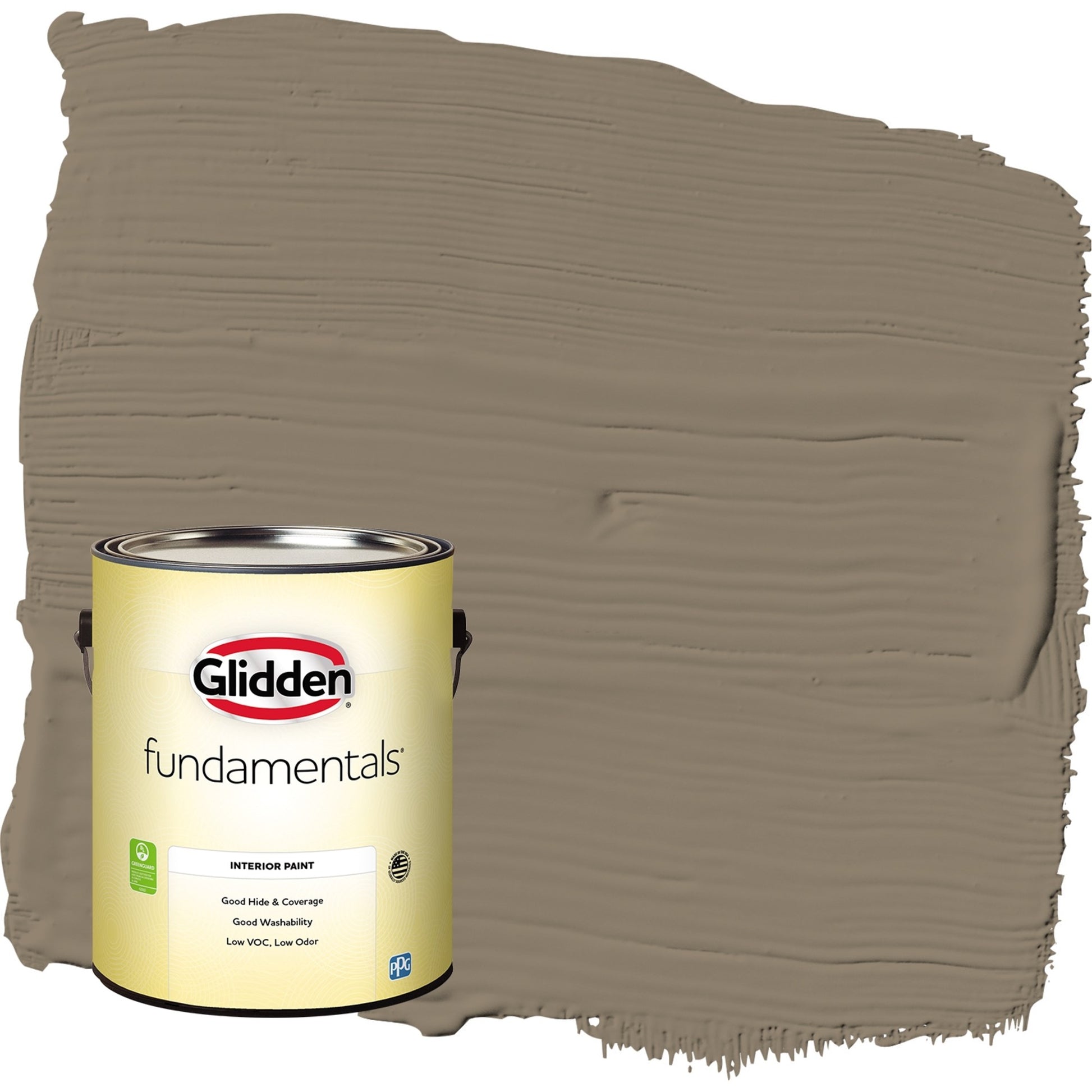 Glidden Fundamentals Patches / Gray, Semi-Gloss Interior Paint, 1 Gallon