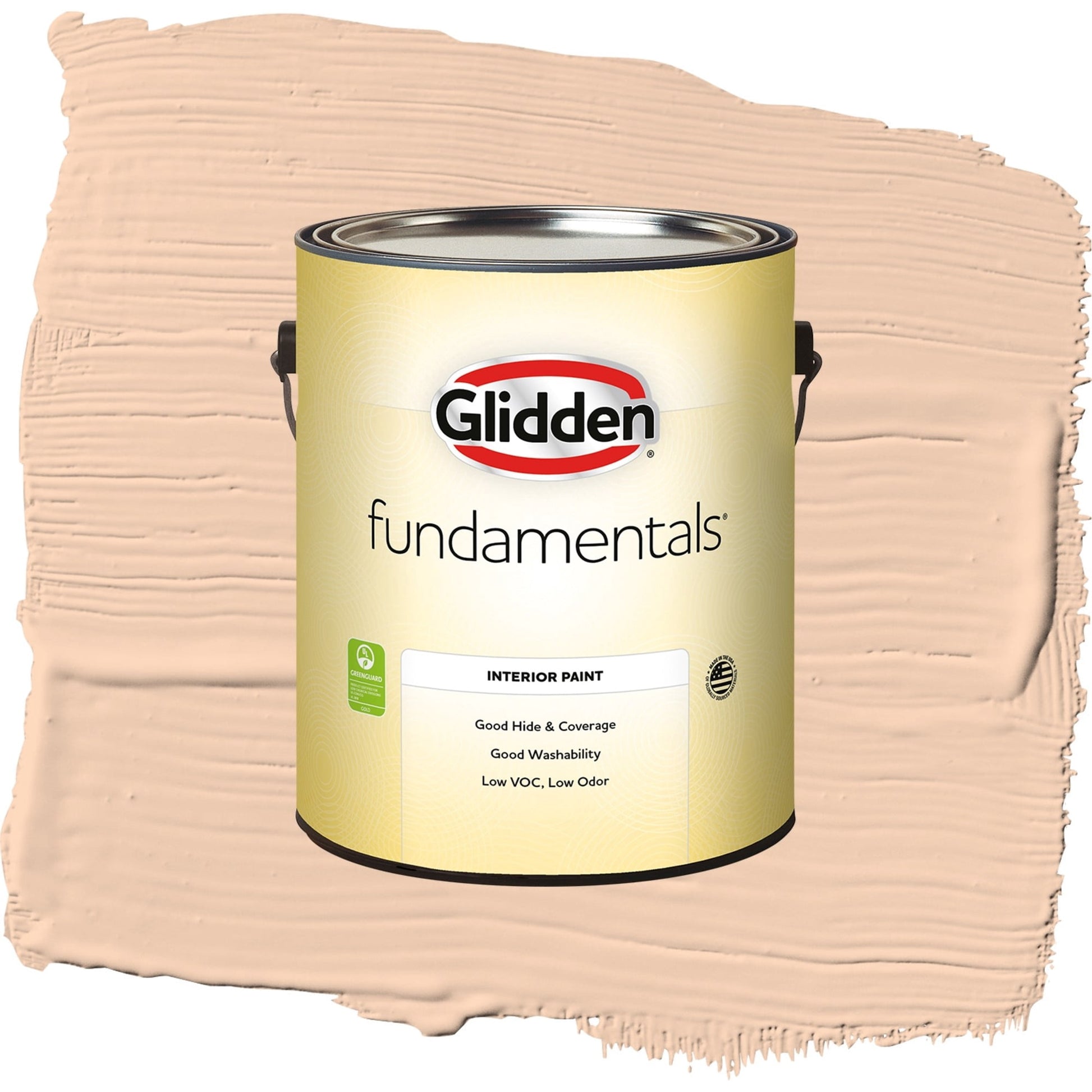 Glidden Fundamentals Peach Darling / Orange, Semi-Gloss Interior Paint, 1 Gallon
