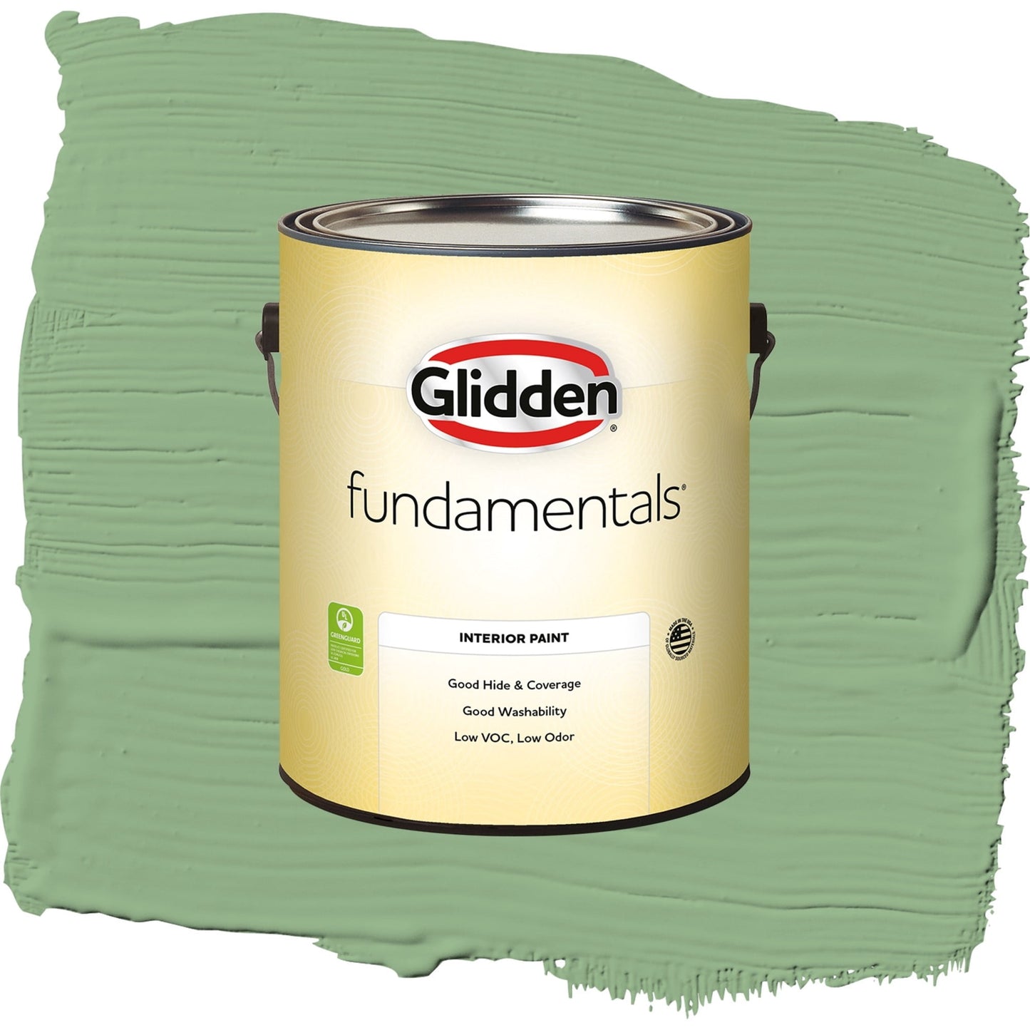 Glidden Fundamentals Pear Cactus / Green, Eggshell Interior Paint, 1 Gallon