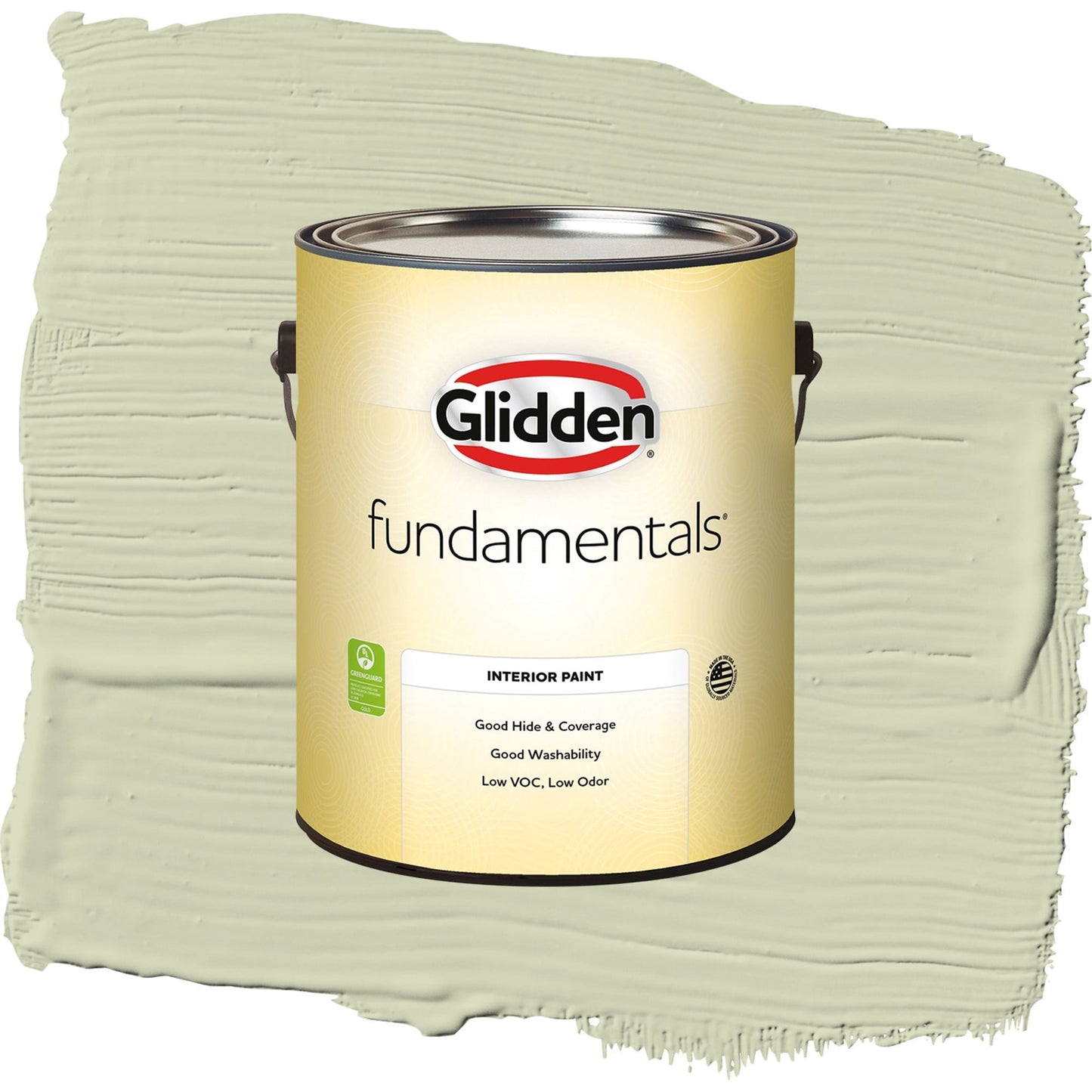 Glidden Fundamentals Pickling Spice / Green, Eggshell Interior Paint, 1 Gallon