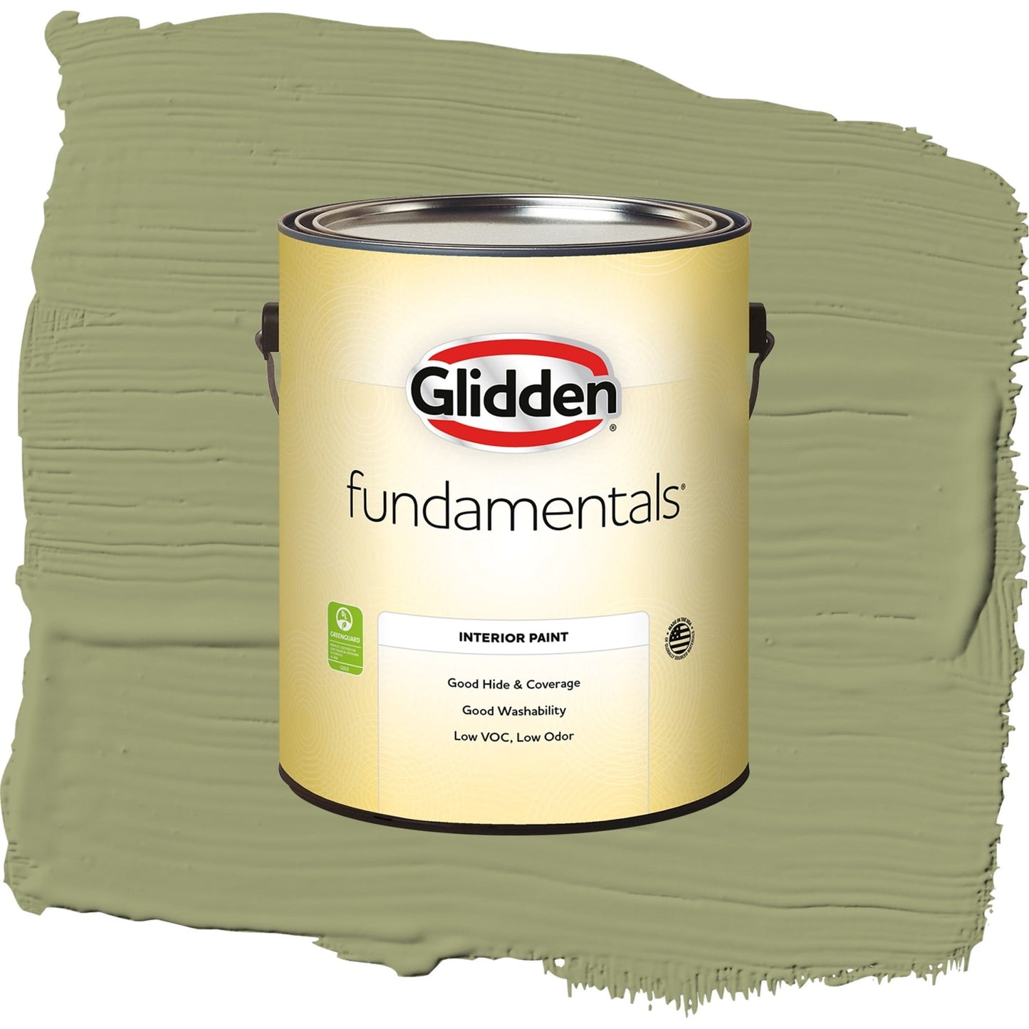 Glidden Fundamentals Pine Trail / Green, Semi-Gloss Interior Paint, 1 Gallon