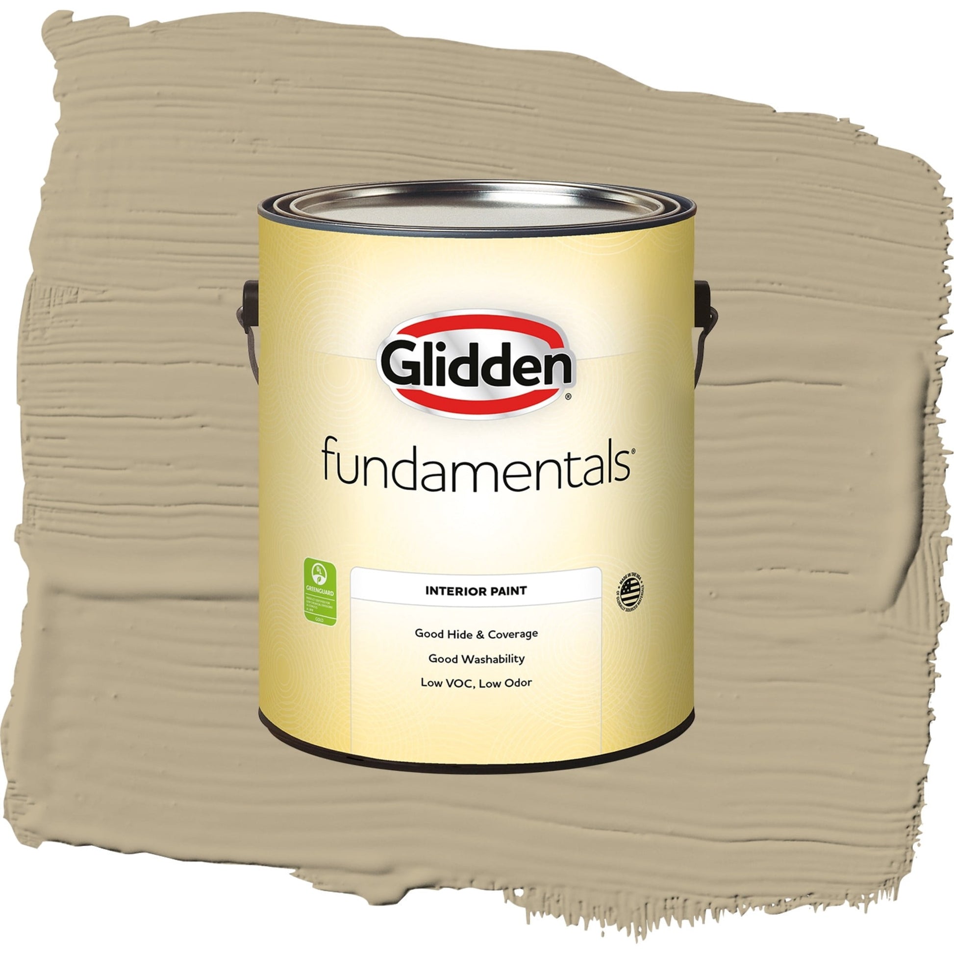 Glidden Fundamentals Grab-N-Go Prairie Dust / Brown, Eggshell Interior Paint, 1 Gallon