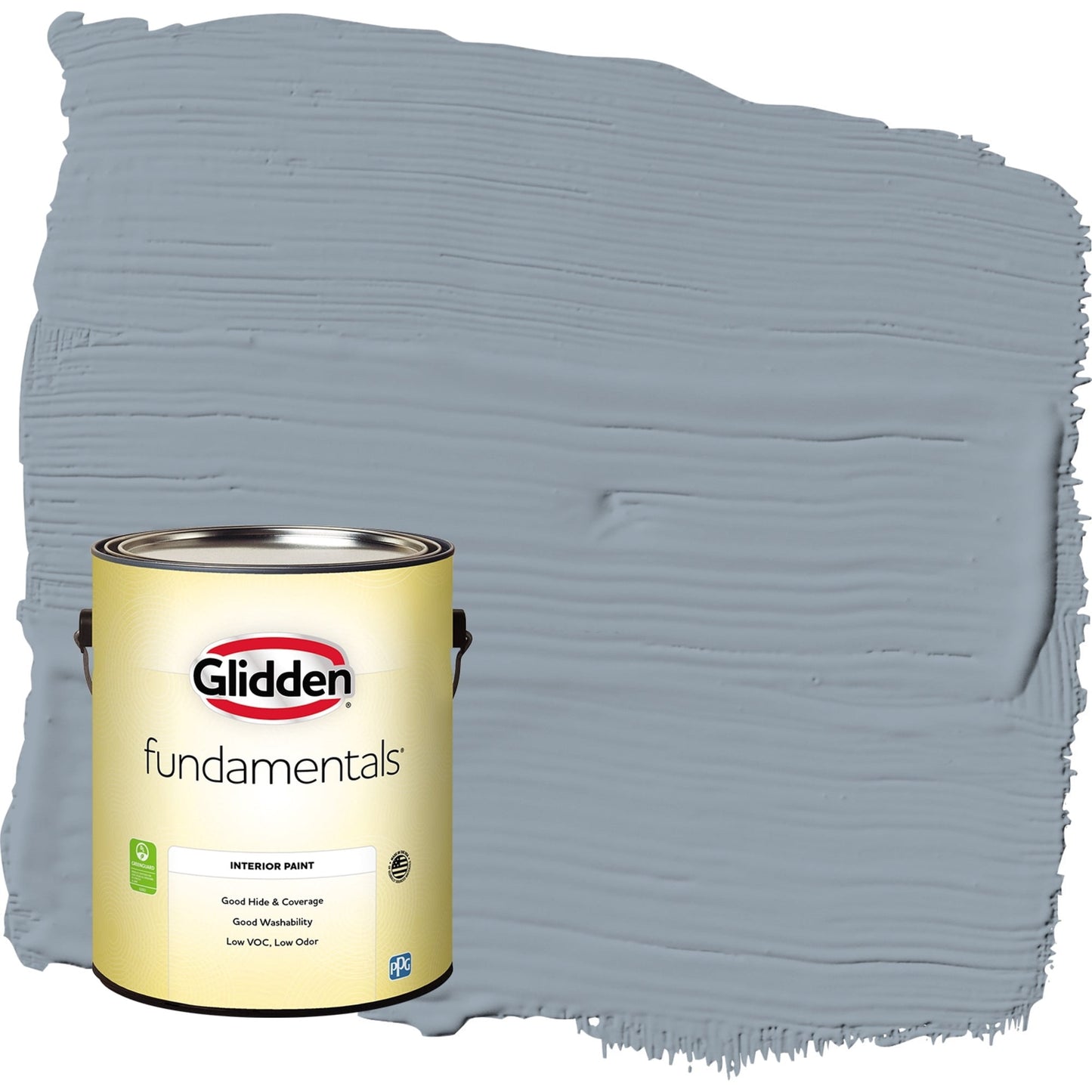 Glidden Fundamentals Grab-N-Go Quicksilver / Pintura Interior Semibrillante Azul, 1 GalÃ³n