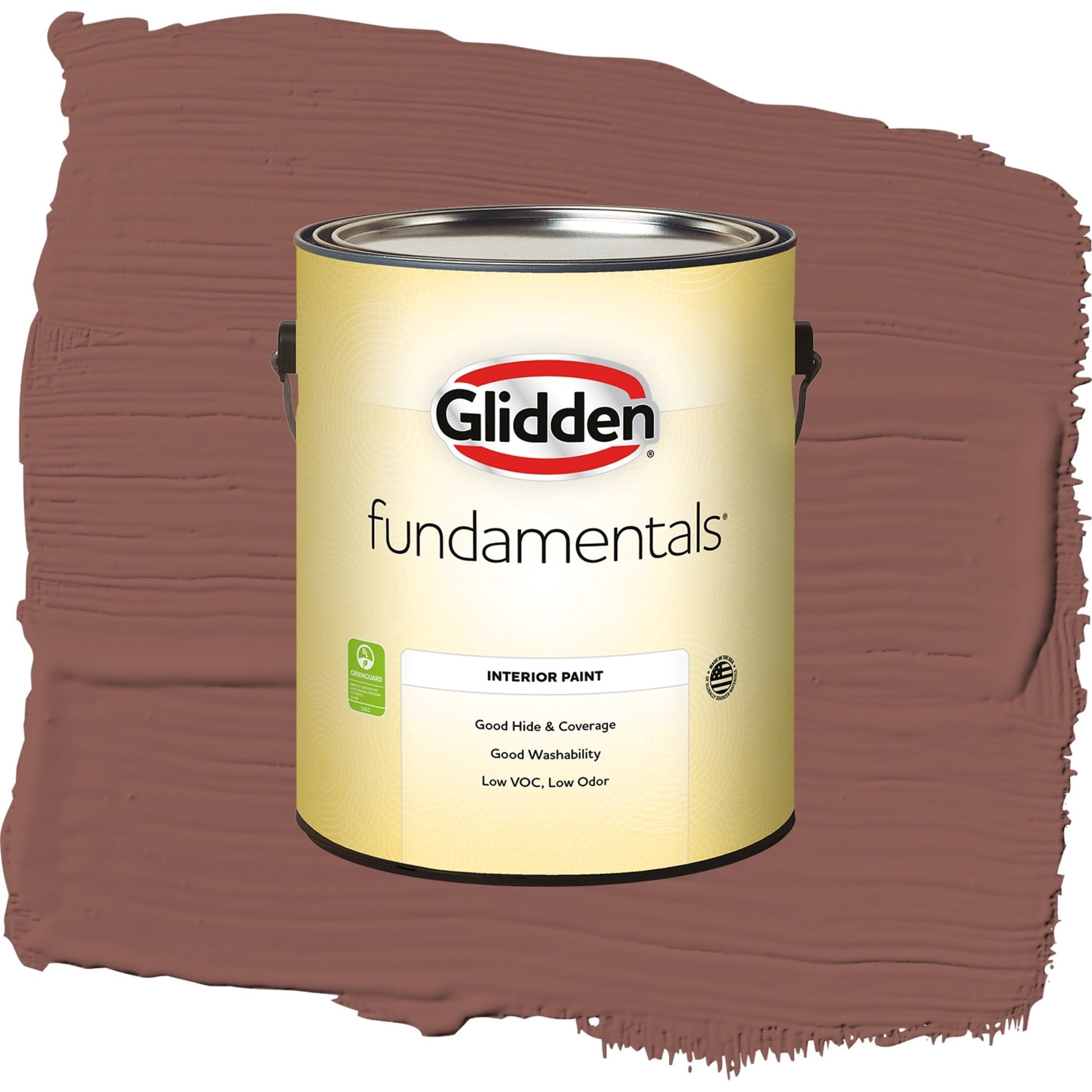 Glidden Fundamentals Raspberry Truffle / Red, Semi-Gloss Interior Paint, 1 Gallon