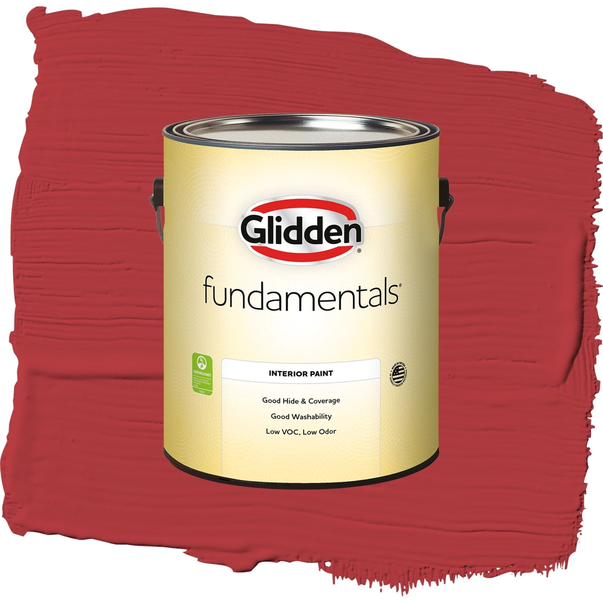 Glidden Fundamentals Red Gumball / Red, Eggshell Interior Paint, 1 Gallon