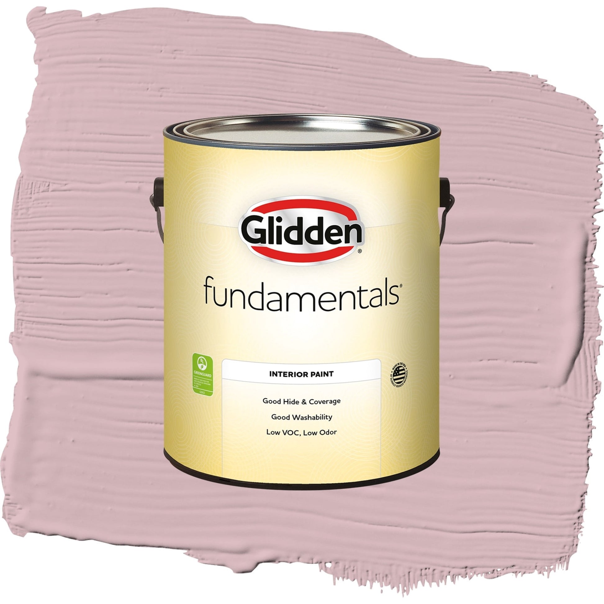 Glidden Fundamentals Rose Stain / Pink, Semi-Gloss Interior Paint, 1 Gallon