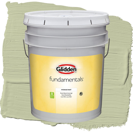Glidden Fundamentals Sage Splendor / Green, Flat Interior Paint, 5 Gallon