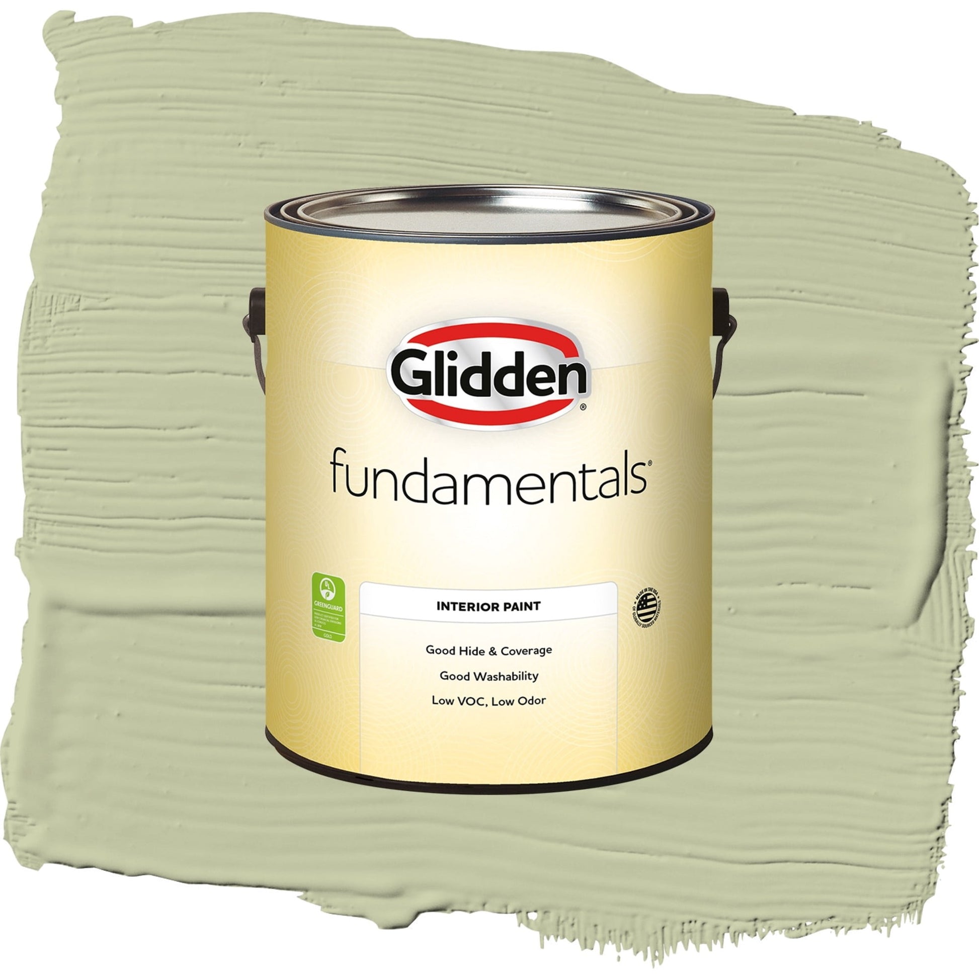 Glidden Fundamentals Sage Splendor / Green, Semi-Gloss Interior Paint, 1 Gallon