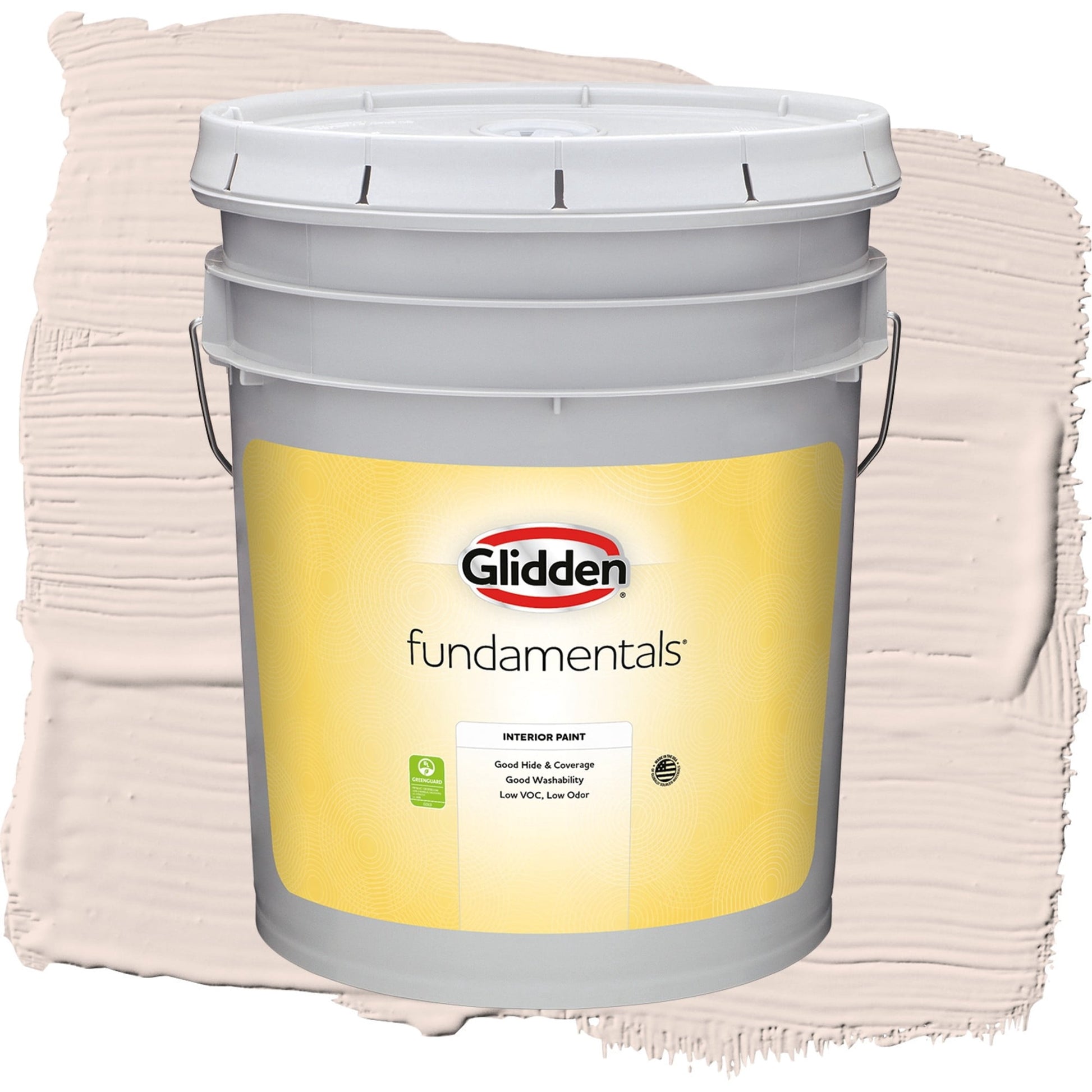 Glidden Fundamentals Sandy Beach / Orange, Flat Interior Paint, 5 Gallon