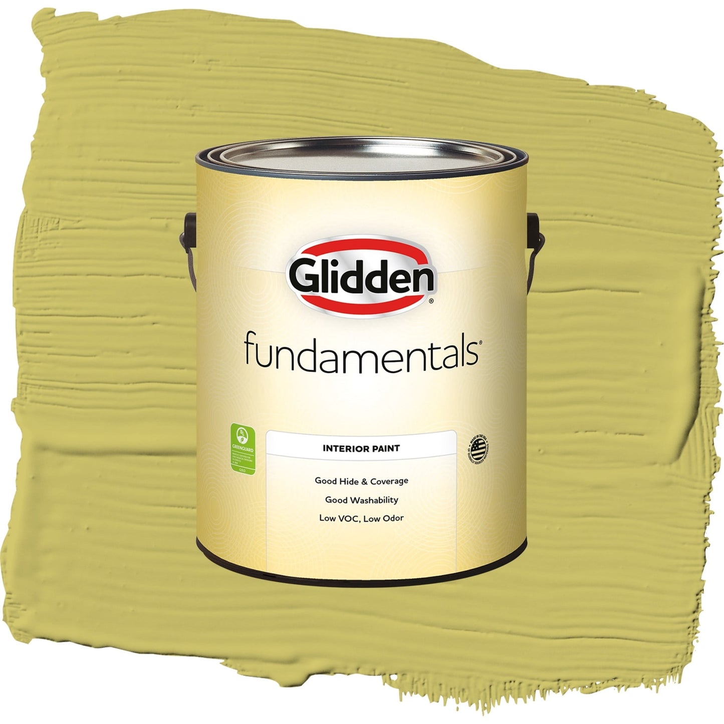 Glidden Fundamentals Secret Safari / Green, Semi-Gloss Interior Paint, 1 Gallon