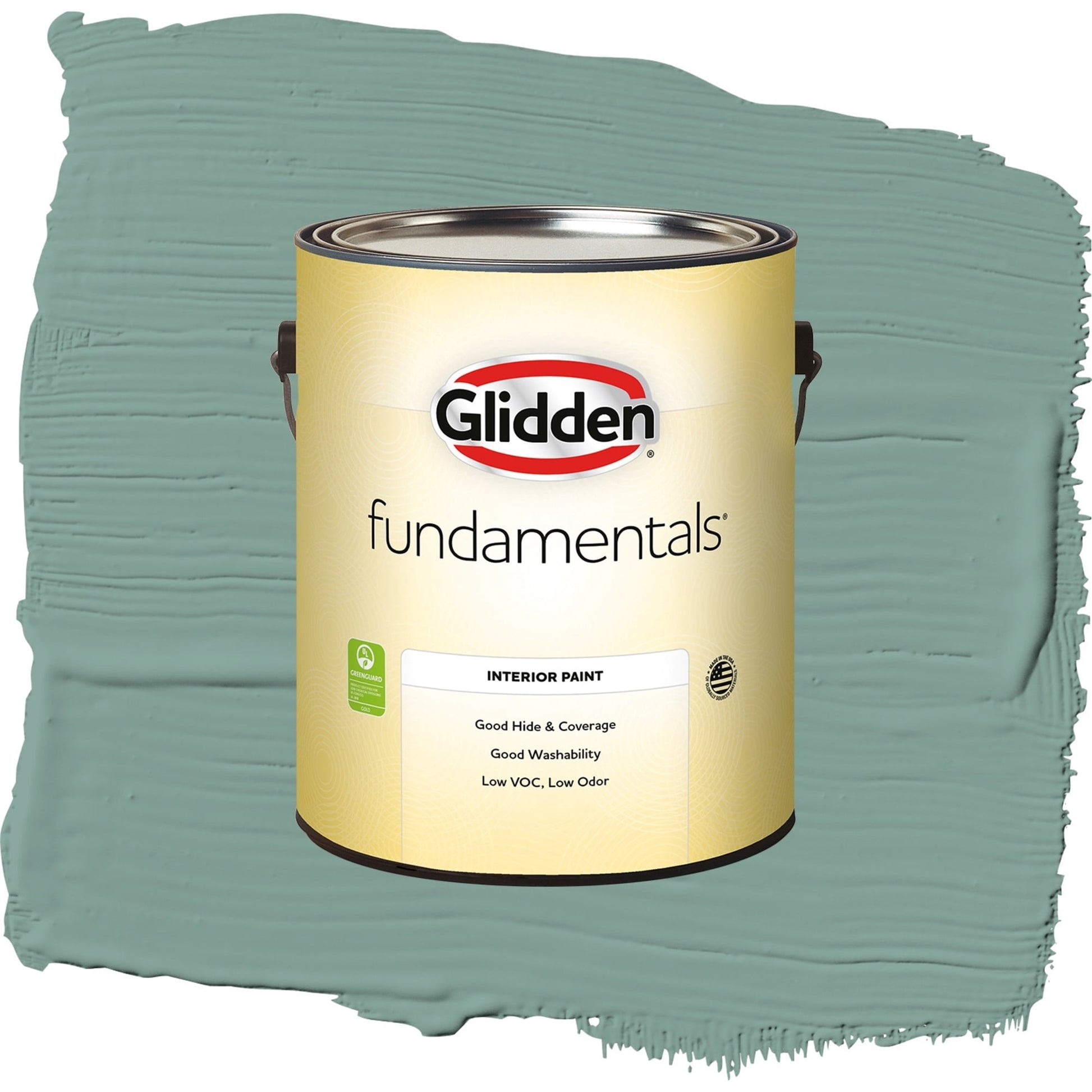 Glidden Fundamentals Silver Laurel / Green, Eggshell Interior Paint, 1 Gallon