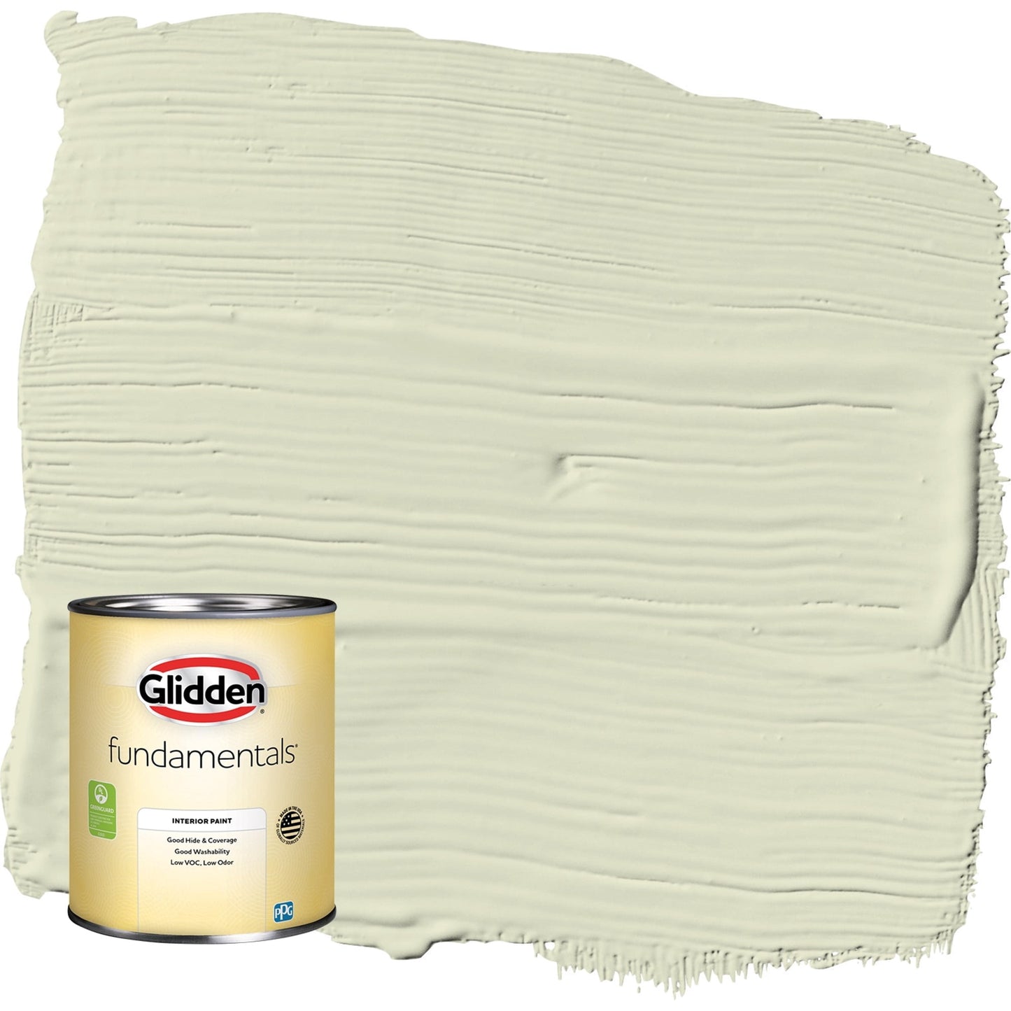 Glidden Fundamentals Pintura Interior de Baile Lento / Verde CÃ¡scara de Huevo, 1 Cuarto