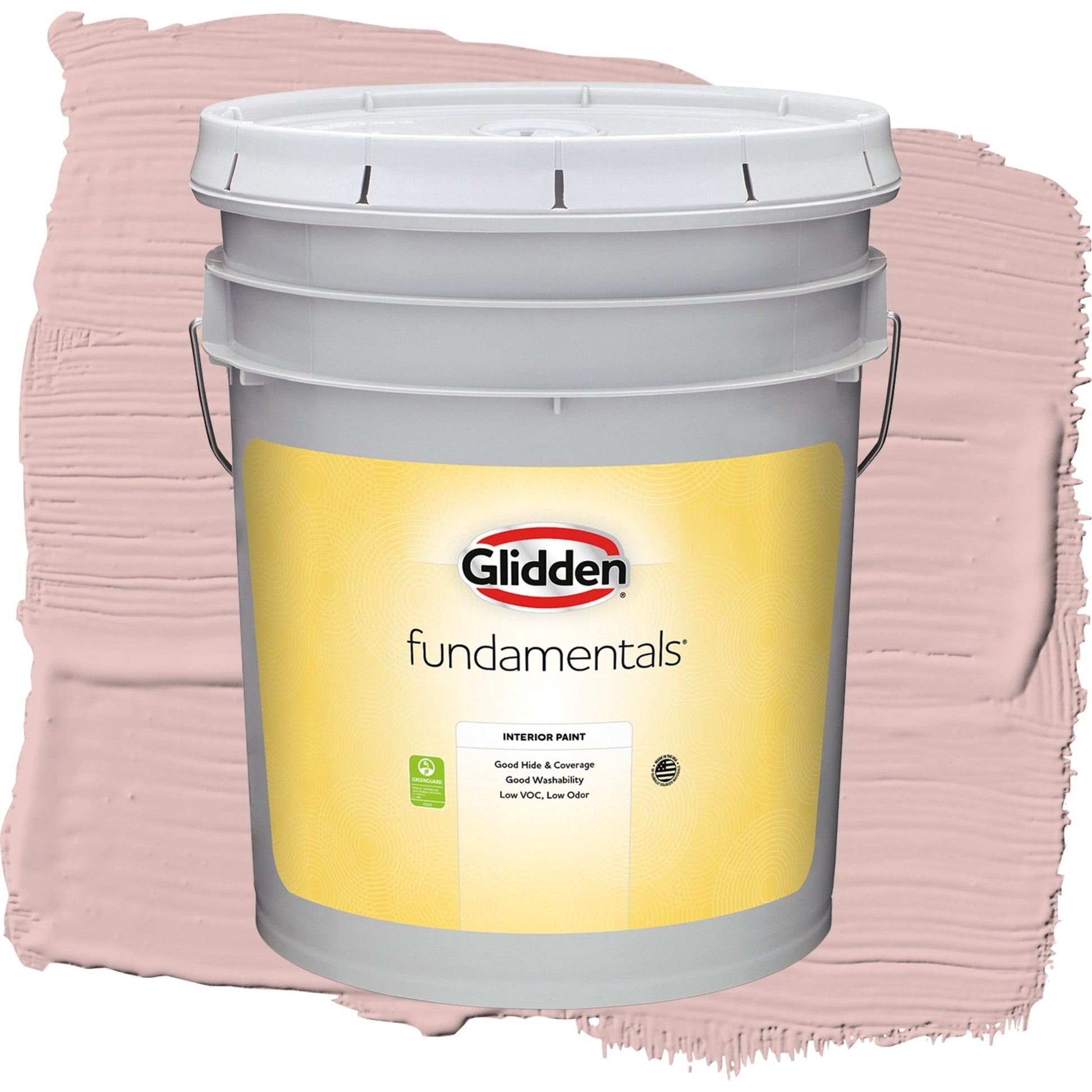 Glidden Fundamentals Strawflower / Pink, Flat Interior Paint, 5 Gallon