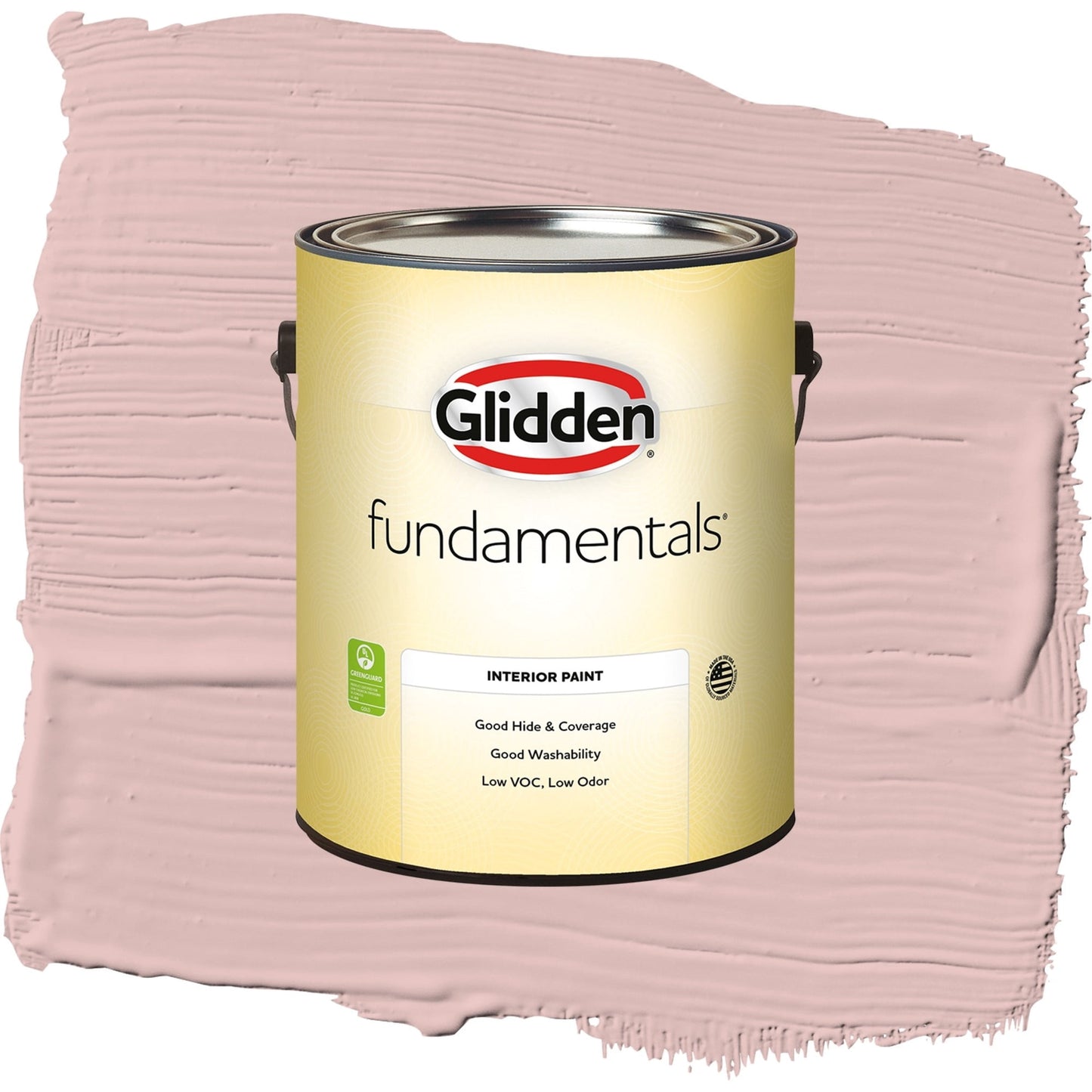 Glidden Fundamentals Strawflower / Pink, Semi-Gloss Interior Paint, 1 Gallon