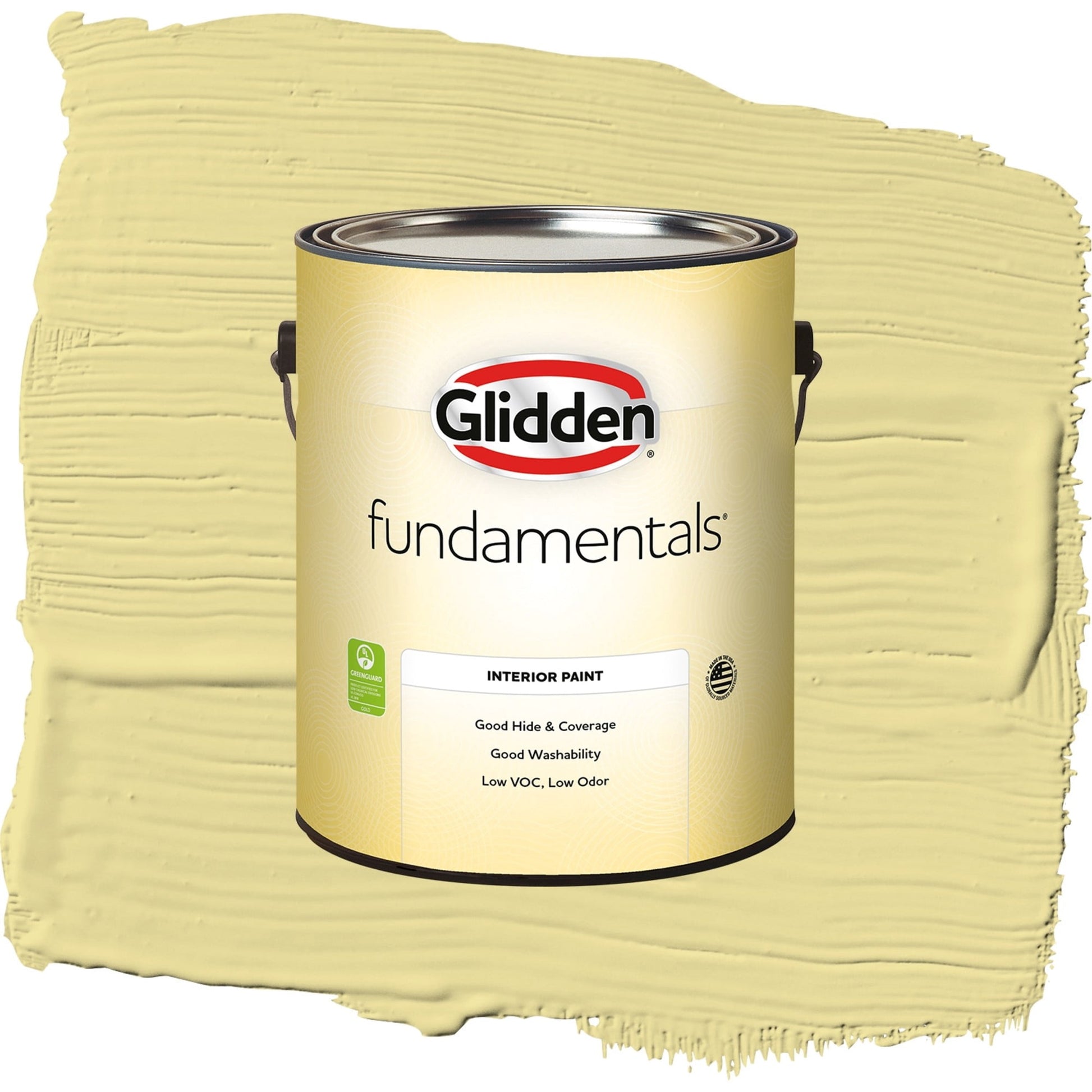 Glidden Fundamentals Subtle Sunshine / Green, Eggshell Interior Paint, 1 Gallon