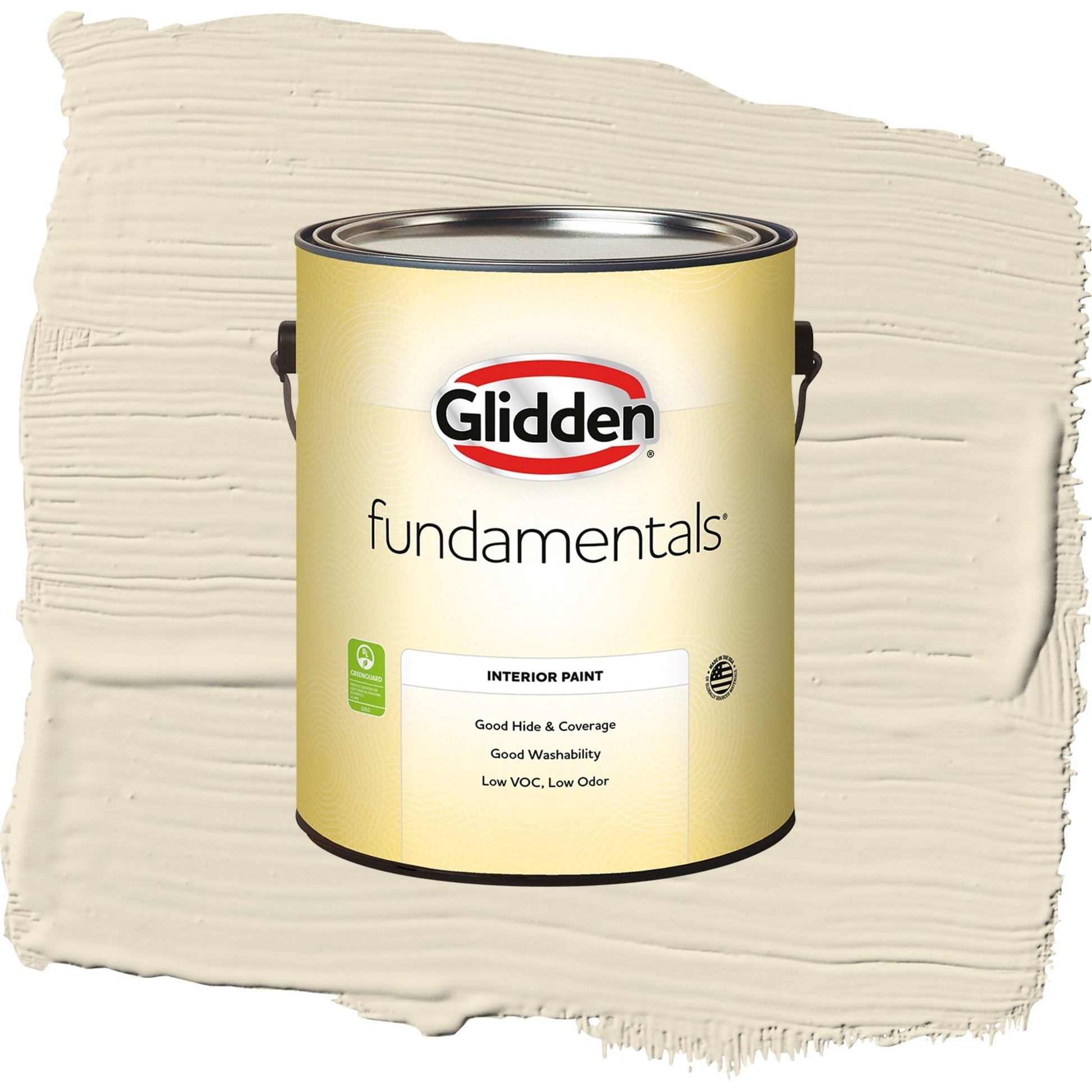 Glidden Fundamentals Sugar Cookie / Off-White Eggshell Interior Paint, 1 Gallon
