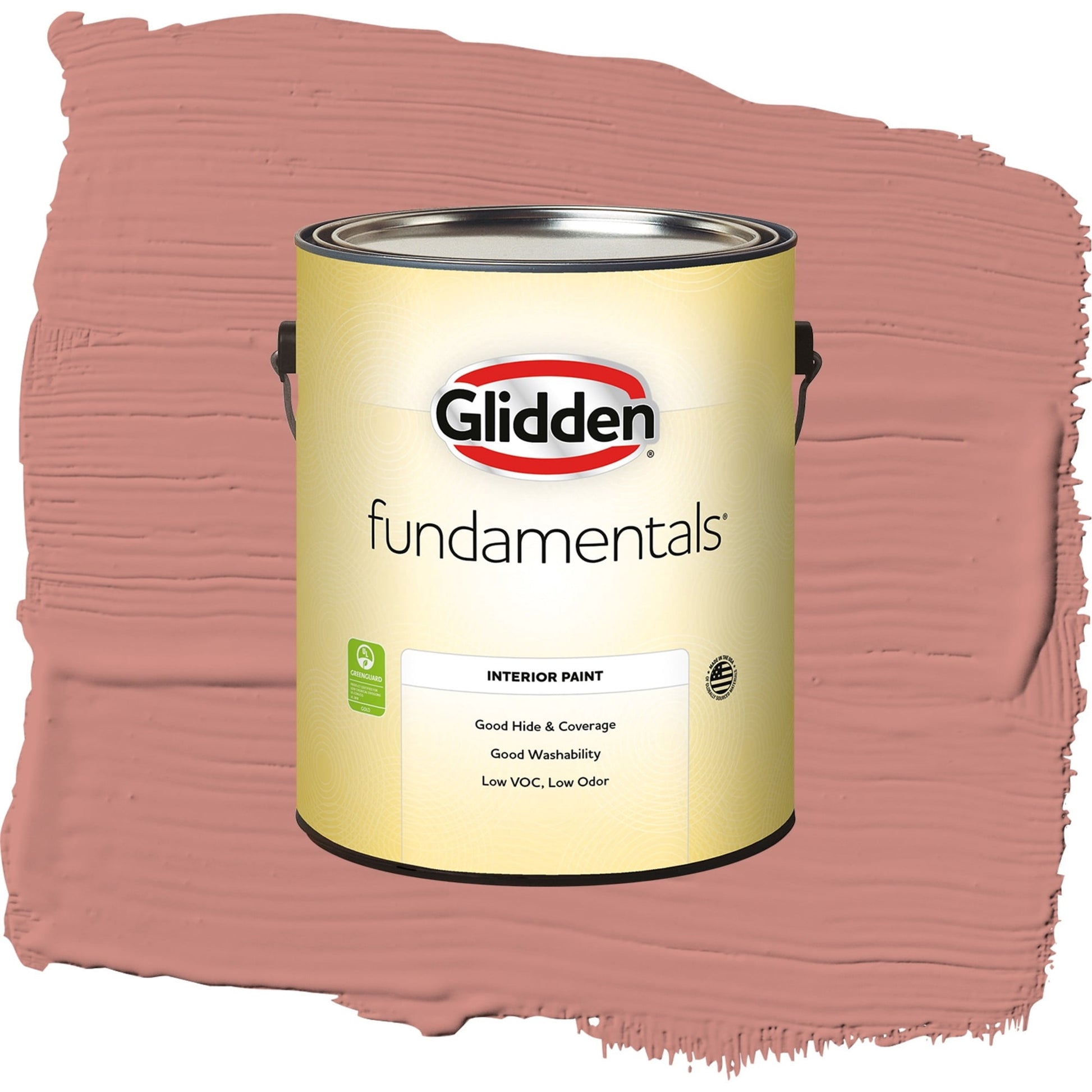 Glidden Fundamentals Sunstone / Orange, Semi-Gloss Interior Paint, 1 Gallon