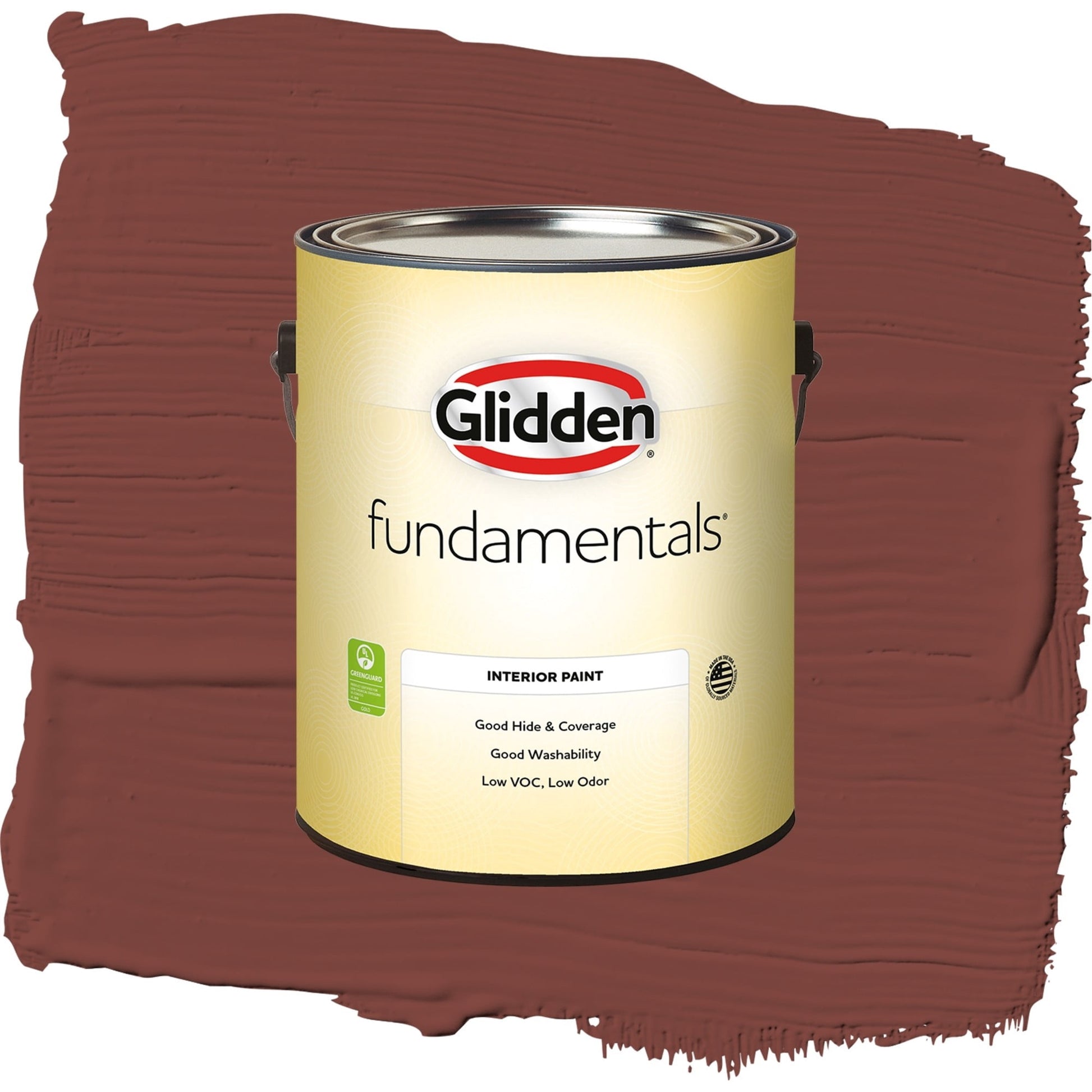 Glidden Fundamentals Sweet Spiceberry / Red, Eggshell Interior Paint, 1 Gallon