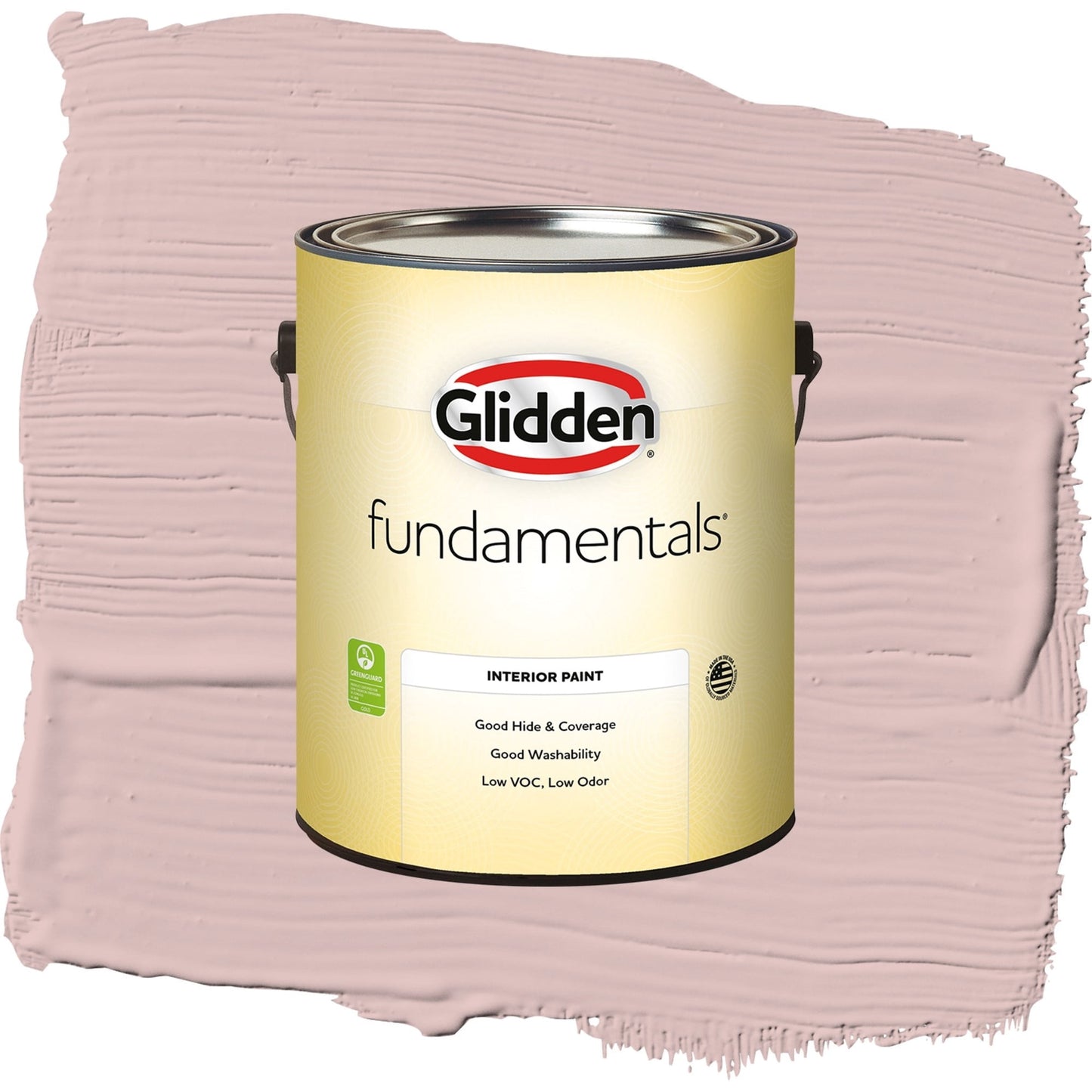 Glidden Fundamentals Tea Time / Pink, Semi-Gloss Interior Paint, 1 Gallon