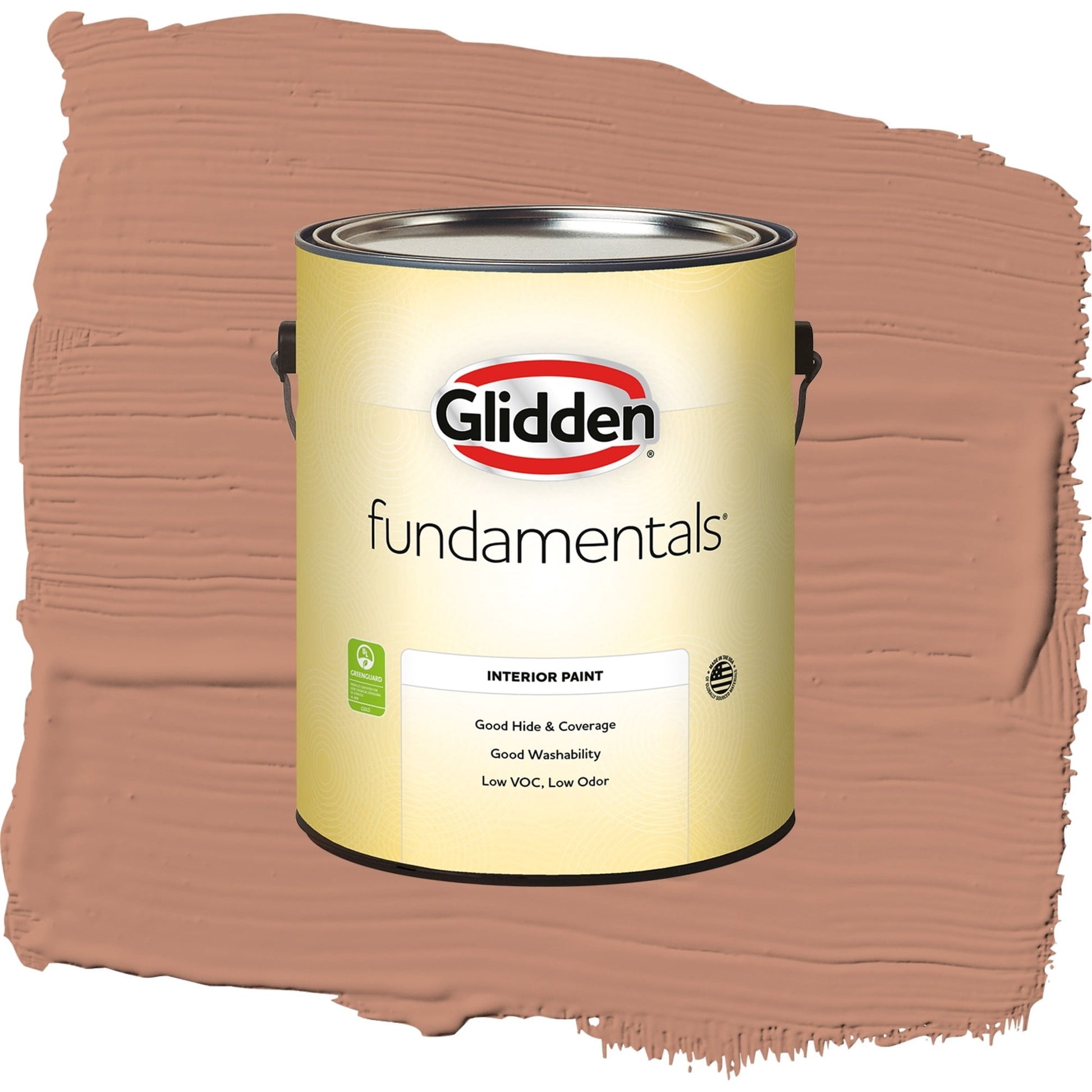 Glidden Fundamentals Terrazzo Tan / Orange, Semi-Gloss Interior Paint, 1 Gallon