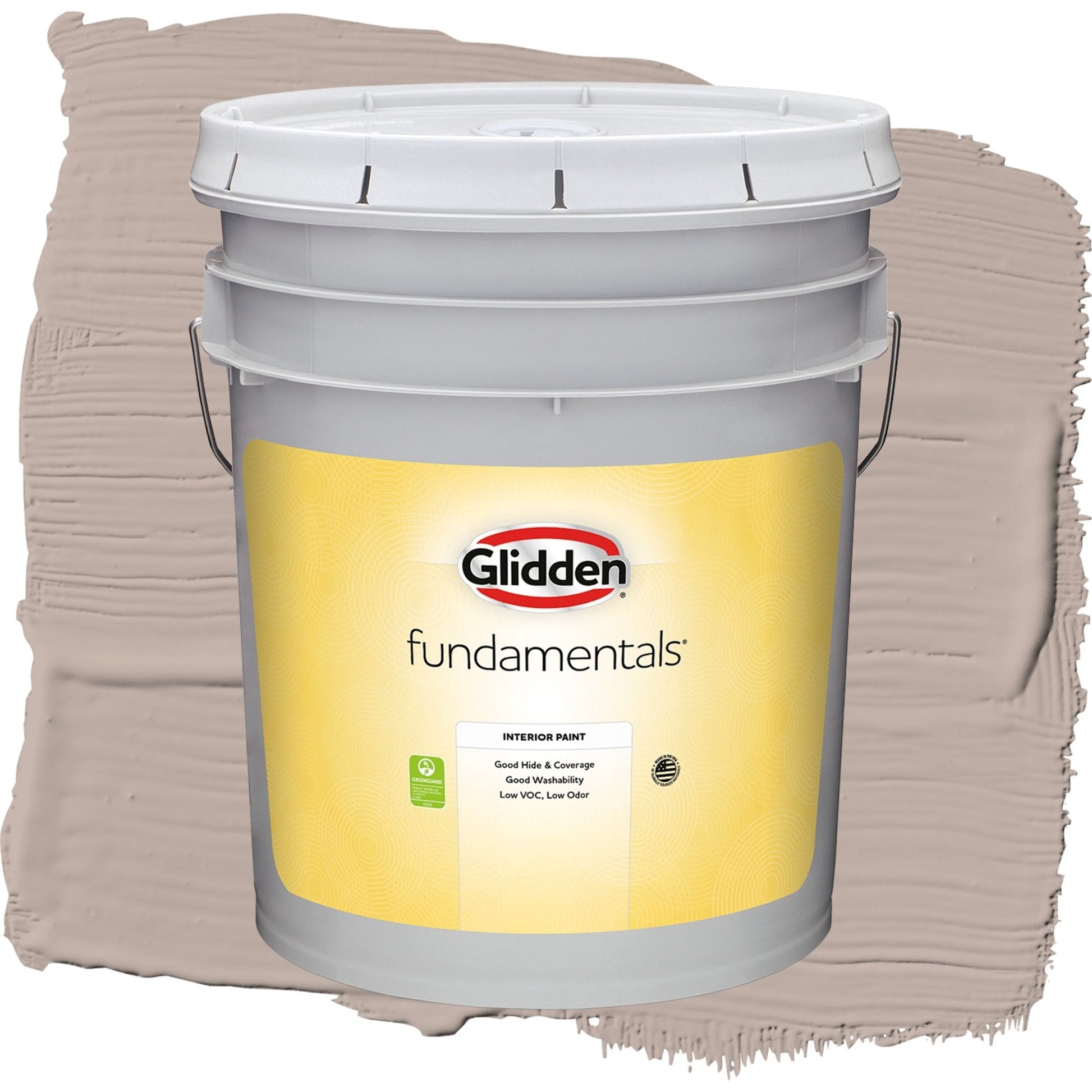 Glidden Fundamentals Thumper / Beige, Flat Interior Paint, 5 Gallon