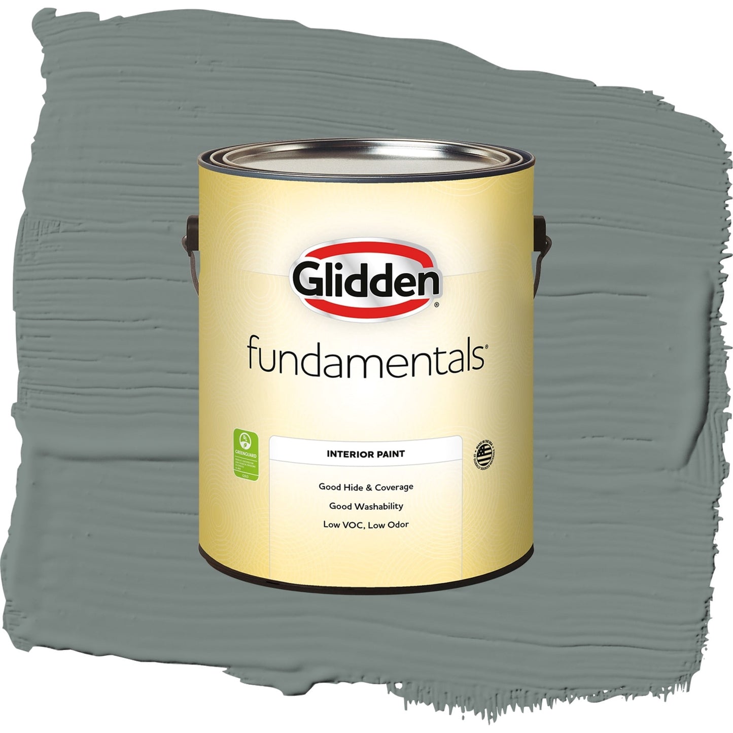 Glidden Fundamentals Thunderbolt / Gray, Eggshell Interior Paint, 1 Gallon
