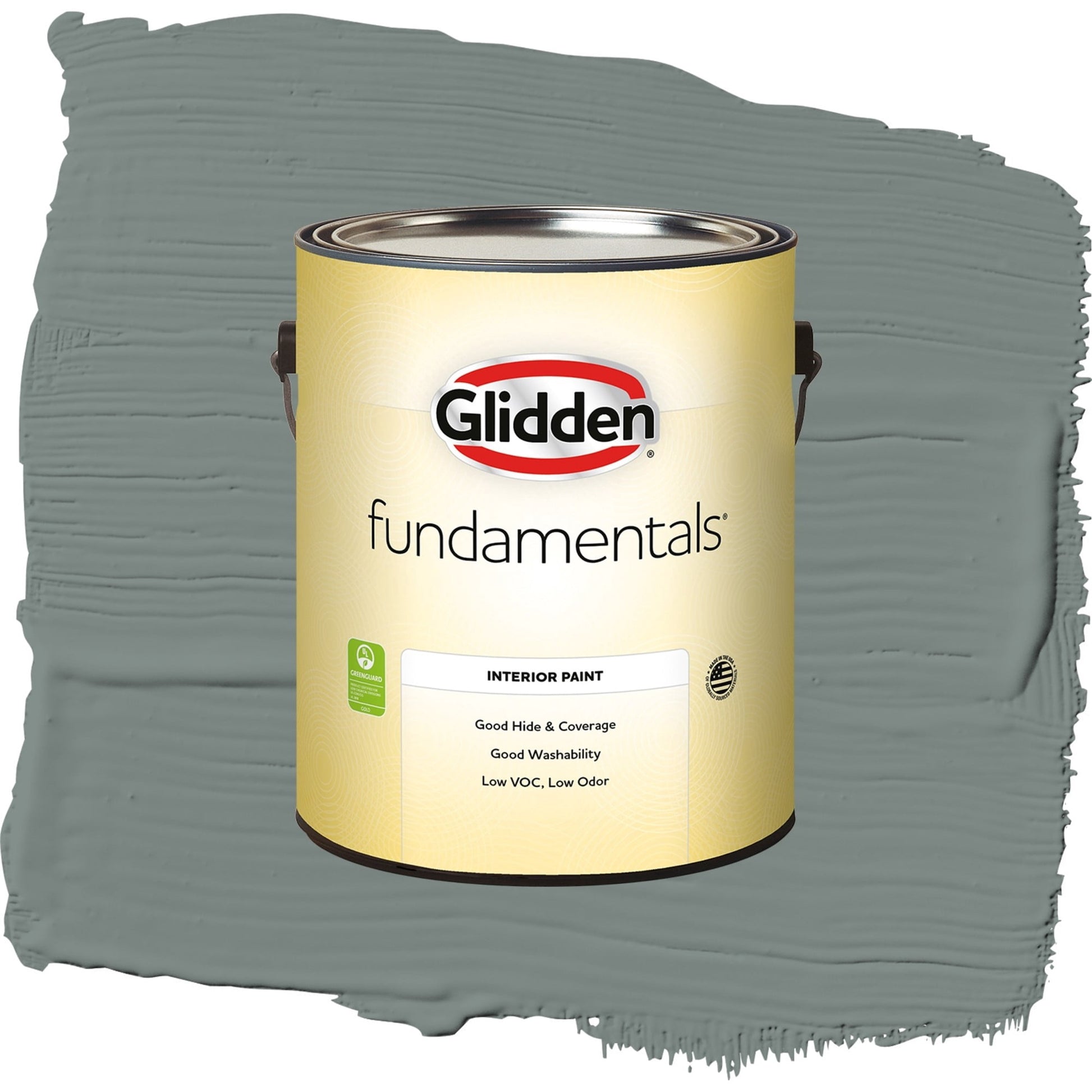 Glidden Fundamentals Thunderbolt / Gray, Eggshell Interior Paint, 1 Gallon