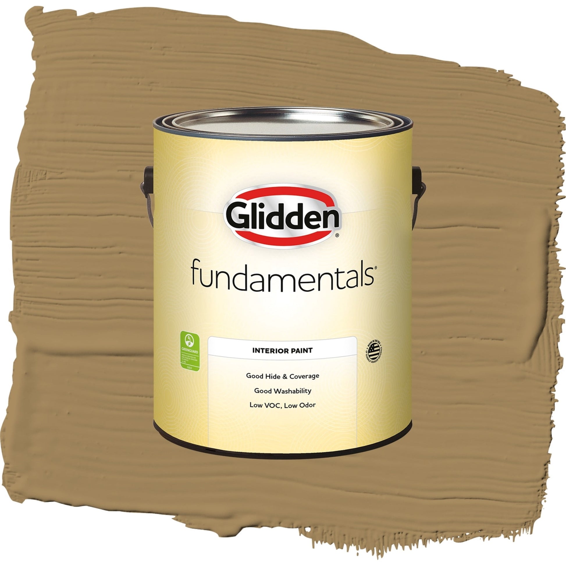 Glidden Fundamentals Timber Beam / Brown, Semi-Gloss Interior Paint, 1 Gallon