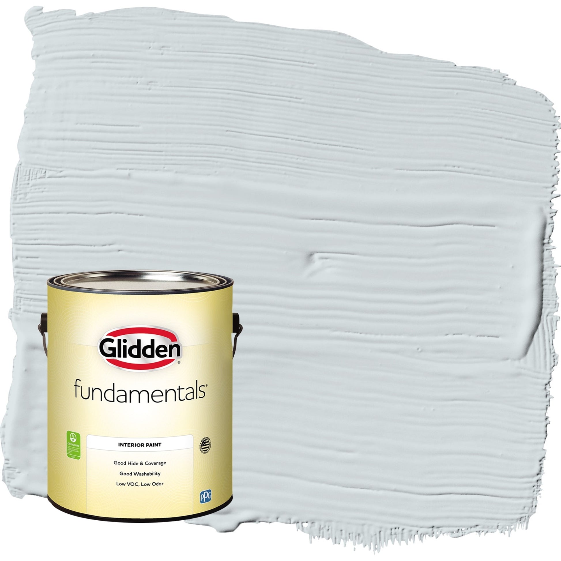 Glidden Fundamentals Tinsel / Gray, Eggshell Interior Paint, 1 Gallon