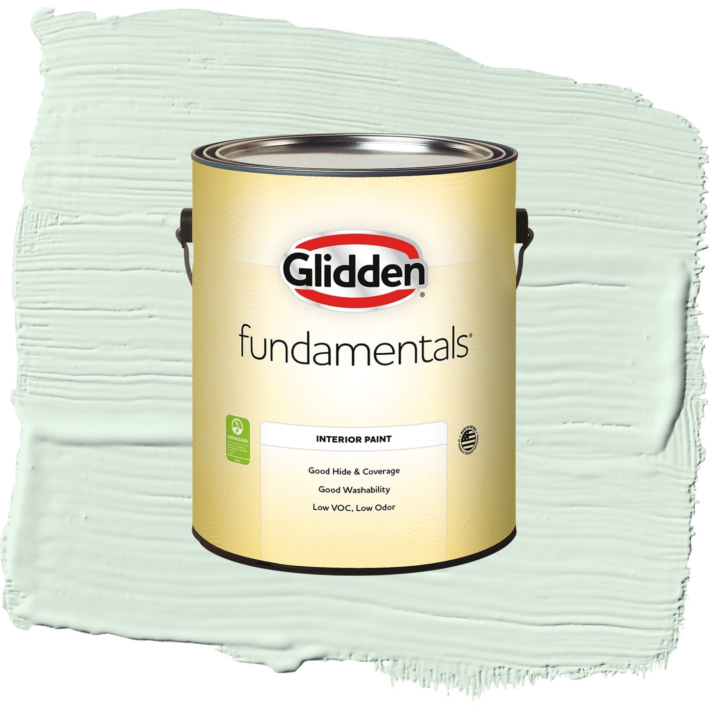 Glidden Fundamentals Tint of Green / Green, Semi-Gloss Interior Paint, 1 Gallon
