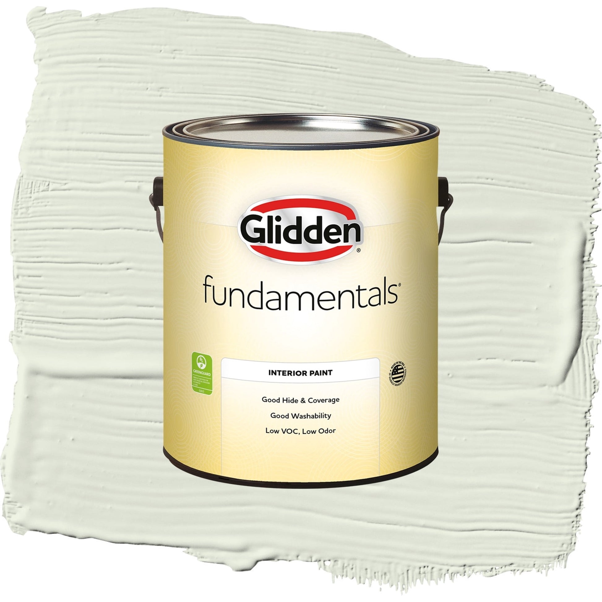 Glidden Fundamentals Touch of Lime / Green, Semi-Gloss Interior Paint, 1 Gallon
