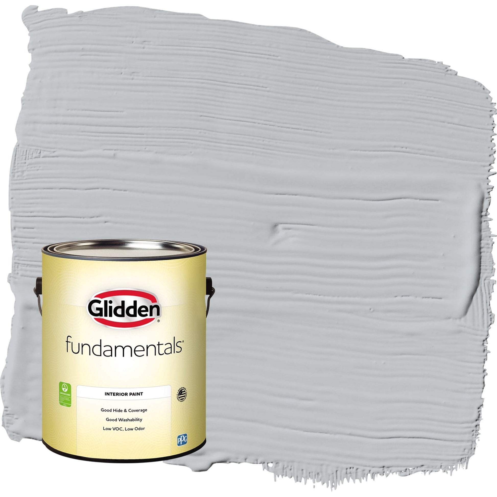 Glidden Fundamentals Train / Gray, Flat Interior Paint, 1 Gallon