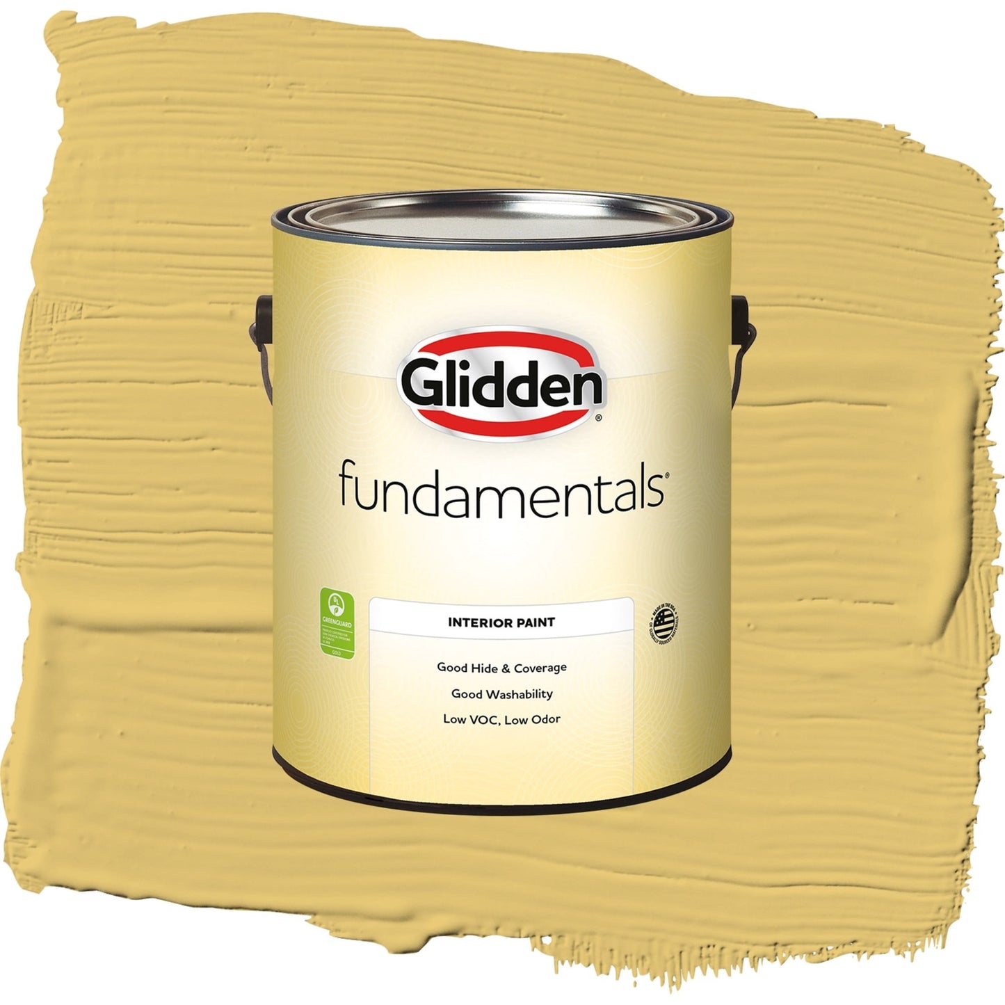 Glidden Fundamentals Tropical Siesta / Yellow, Eggshell Interior Paint, 1 Gallon
