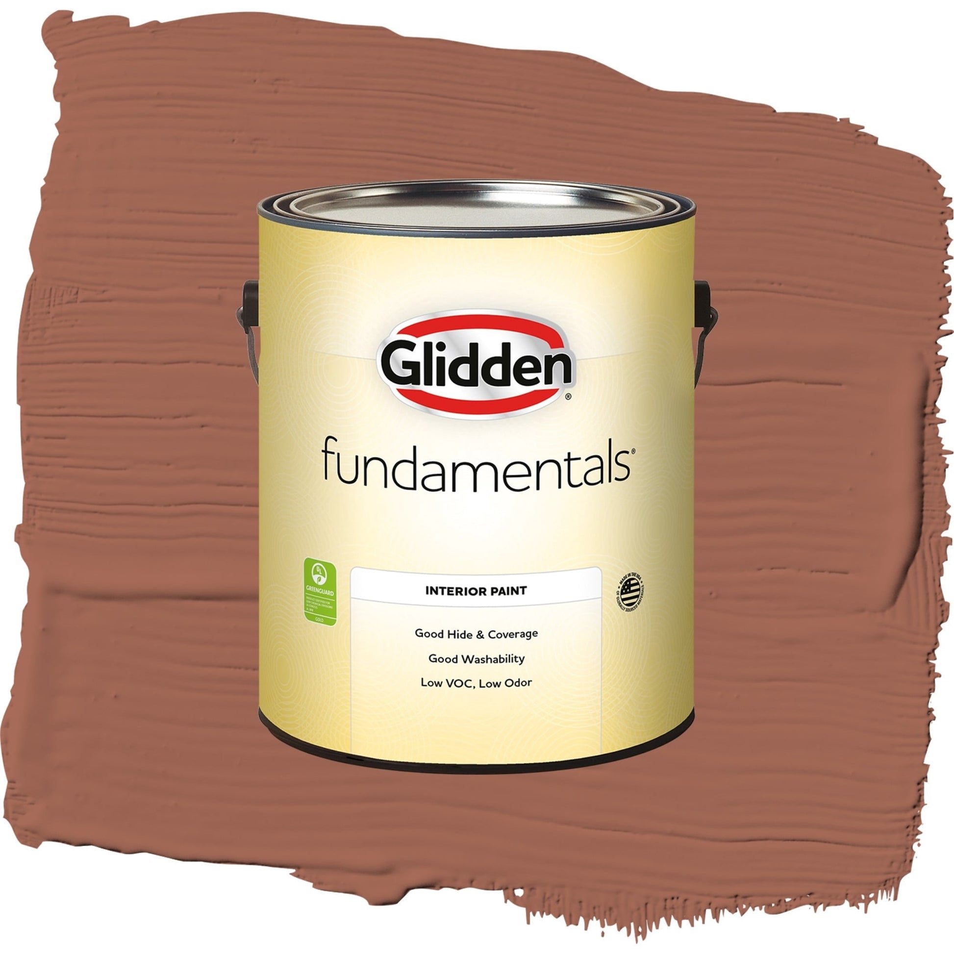 Glidden Fundamentals Warm Up / Orange, Semi-Gloss Interior Paint, 1 Gallon