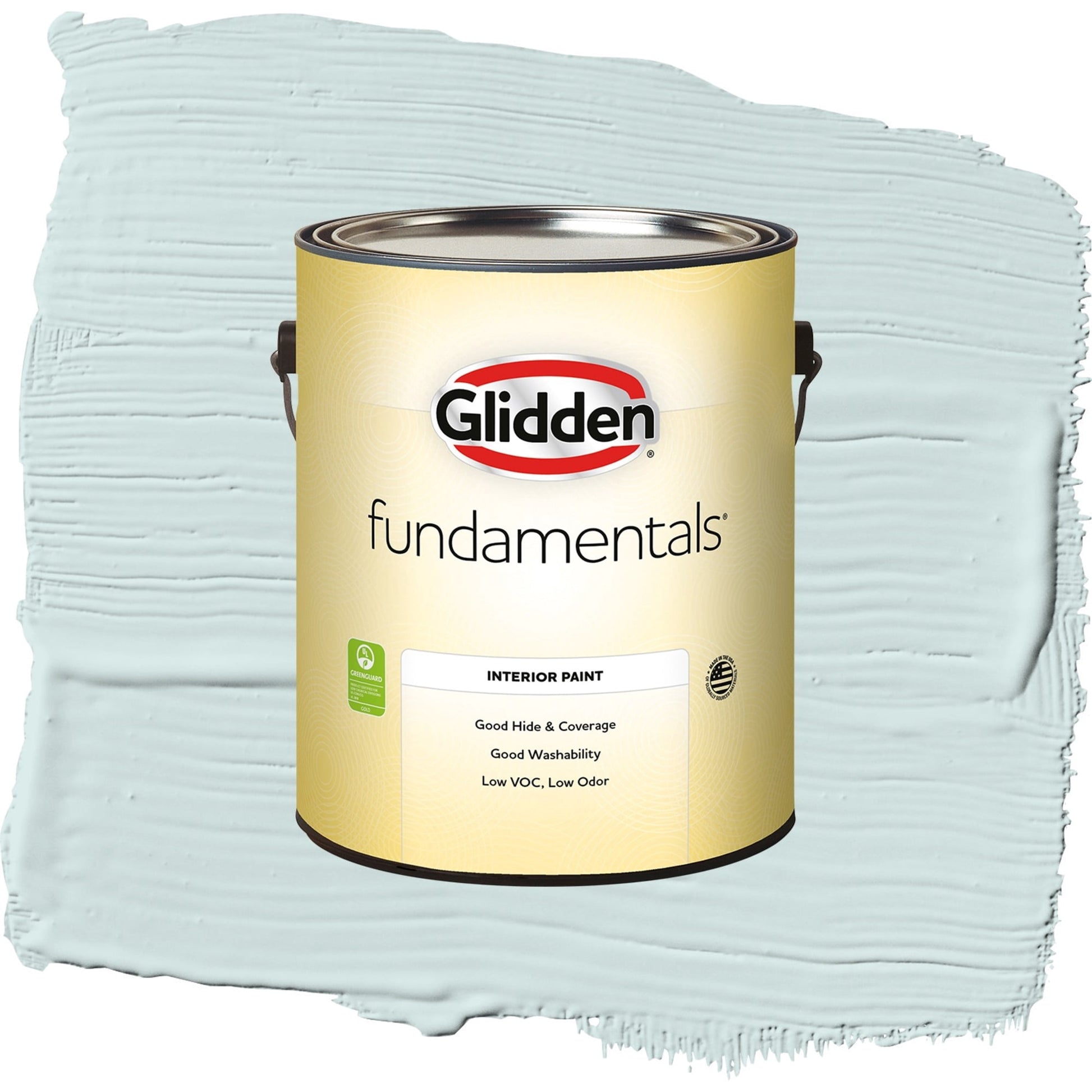 Glidden Fundamentals Watery Blue / Aqua Semi-Gloss Interior Paint, 1 Gallon